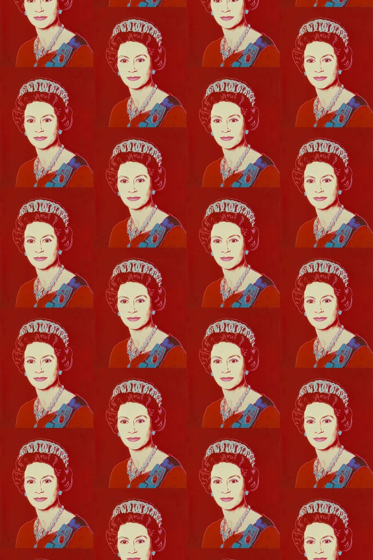 Kraliçe II. Elizabeth'in Kraliyet Kıyafetleriyle Majesteleri Duvar Kağıdı