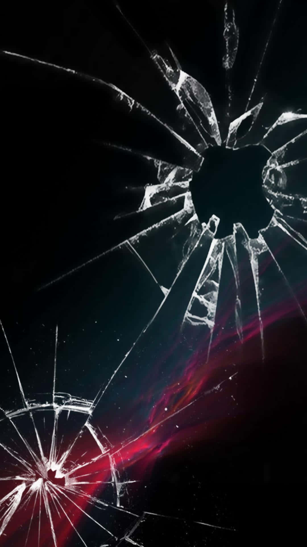 Kırık Cam Neon Uzay Işığı Resmi Duvar Kağıdı