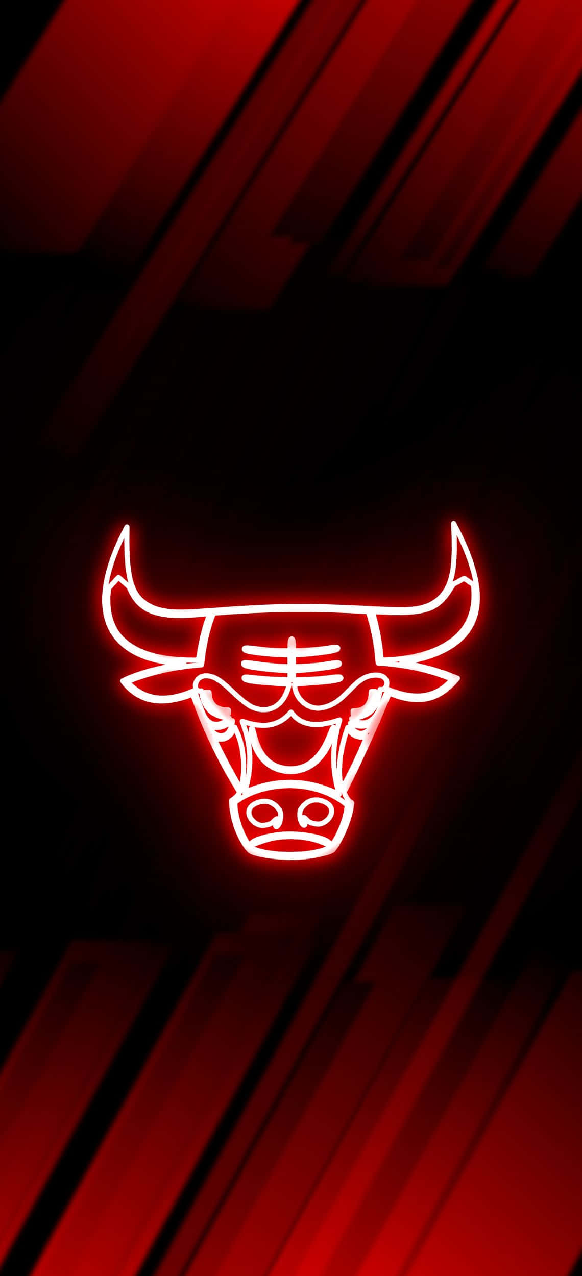 kırmızı arka planda chicago bulls logosu Duvar Kağıdı