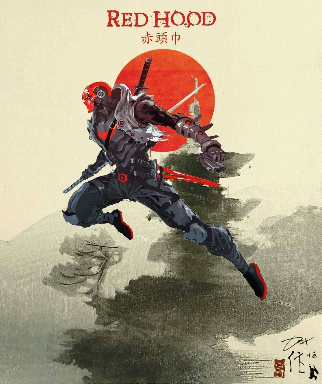 Kırmızı Başlıklı Kız Japon Tarzı Duvar Kağıdı