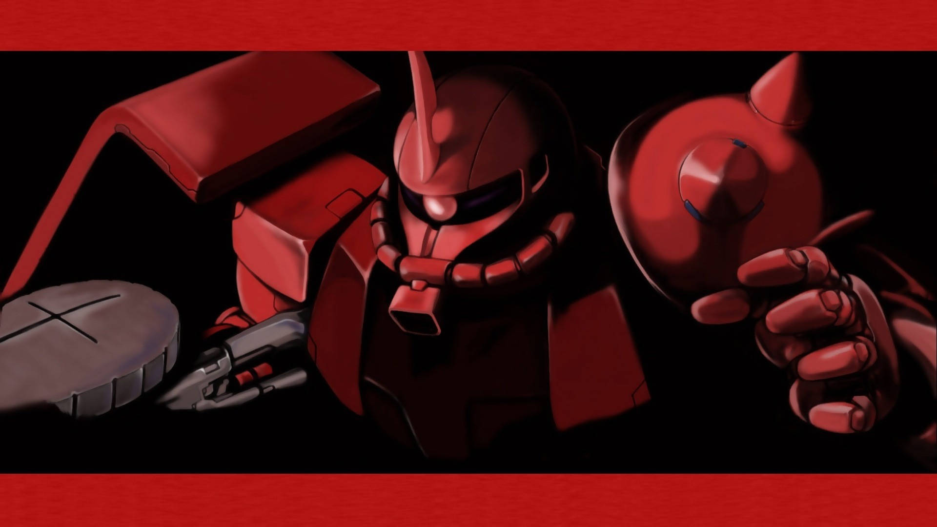 Kırmızı Estetik Mobil Takım Gundam Duvar Kağıdı