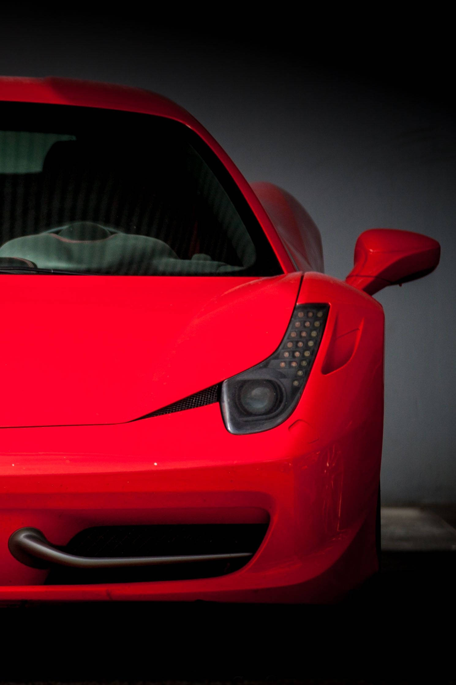 Kırmızı Ferrari iPhone Görselleştirme Duvar Kağıdı