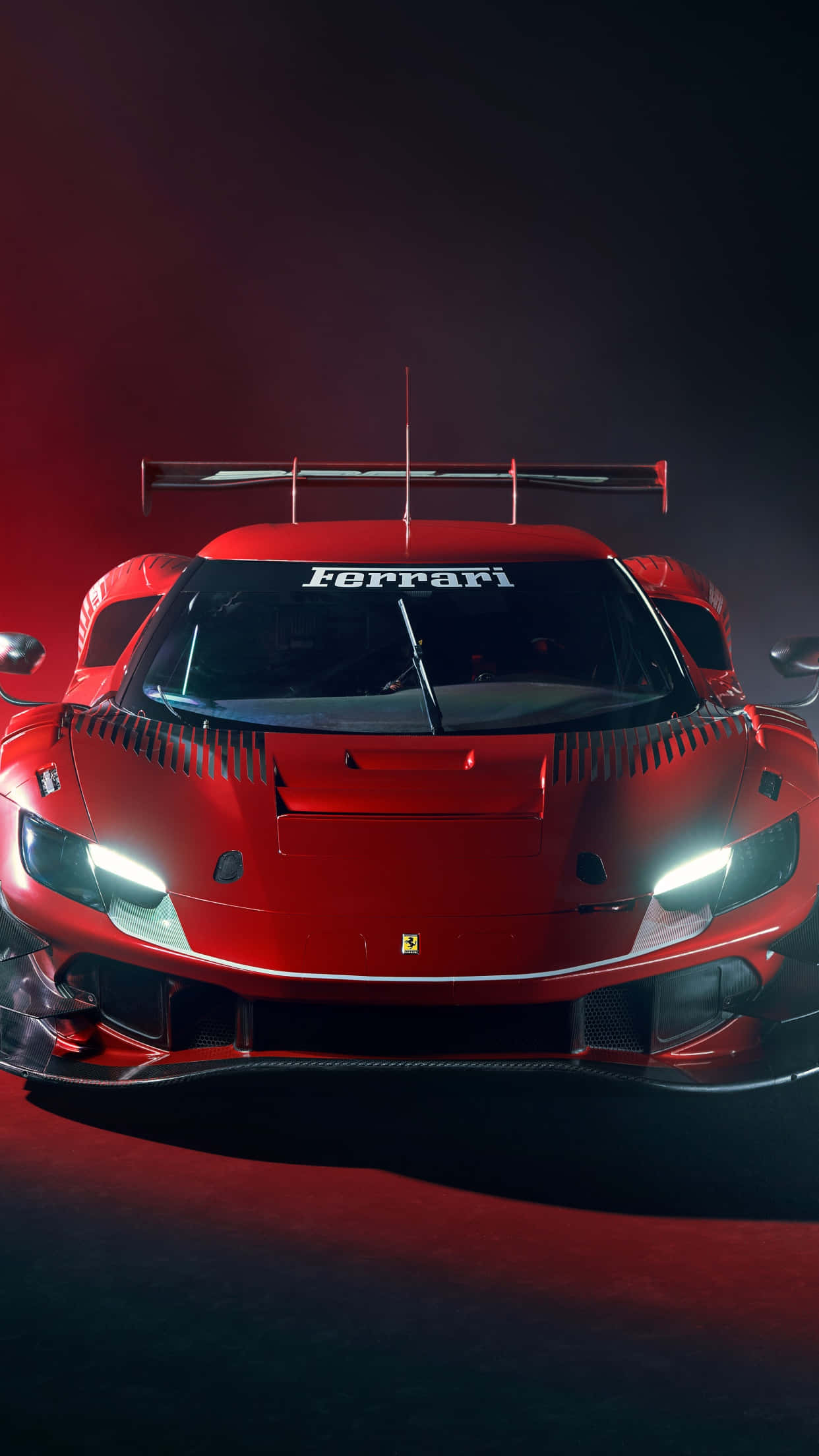 Kırmızı Ferrari Spor Araba iPhone X Duvar Kağıdı