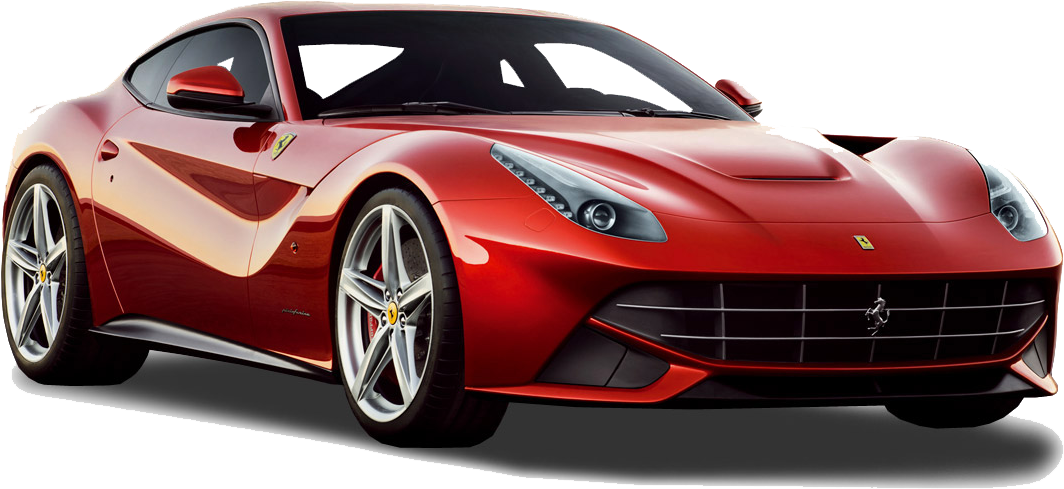 Kırmızı Ferrari Spor Araba İzole Duvar Kağıdı