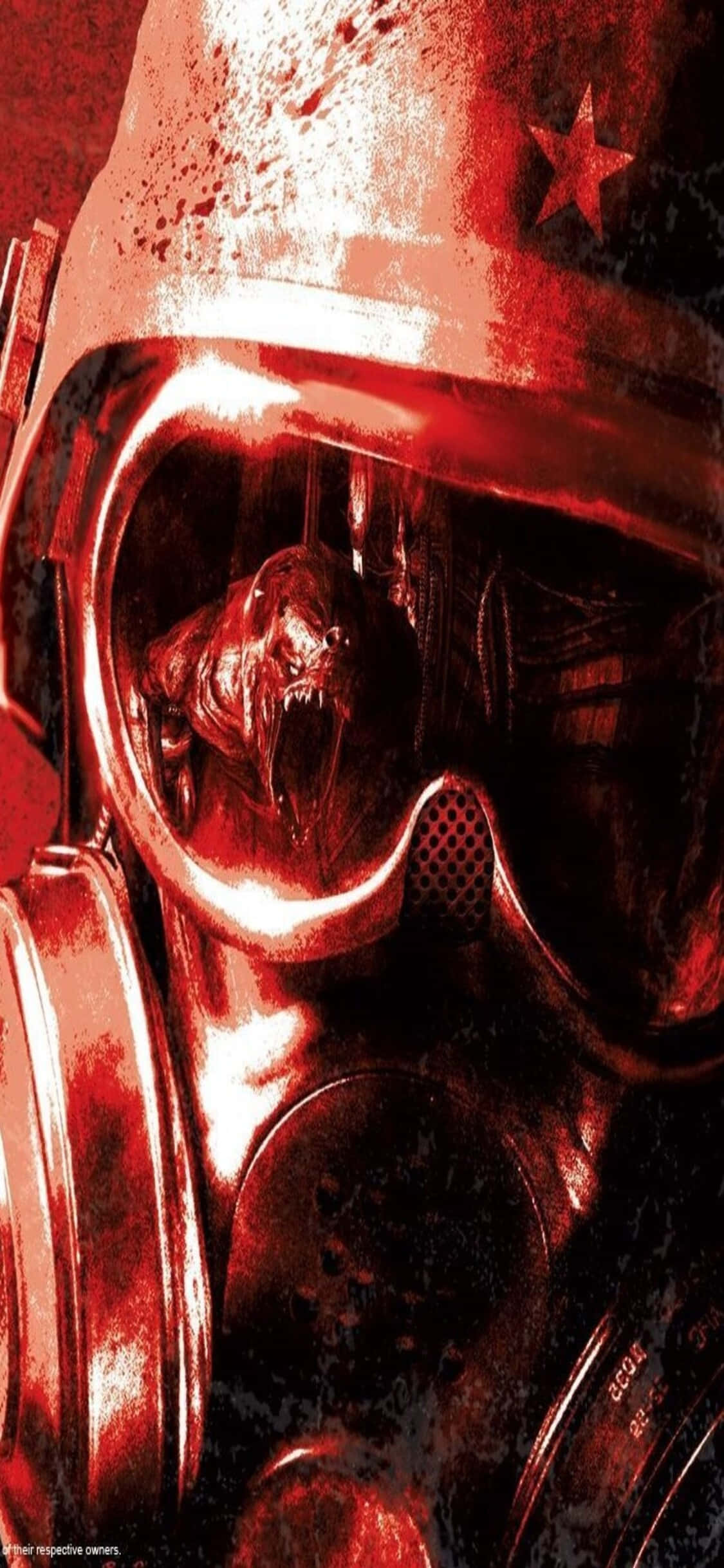 Kırmızı Gaz Maskesi iPhone X Metro Last Light Arka Planı Duvar Kağıdı