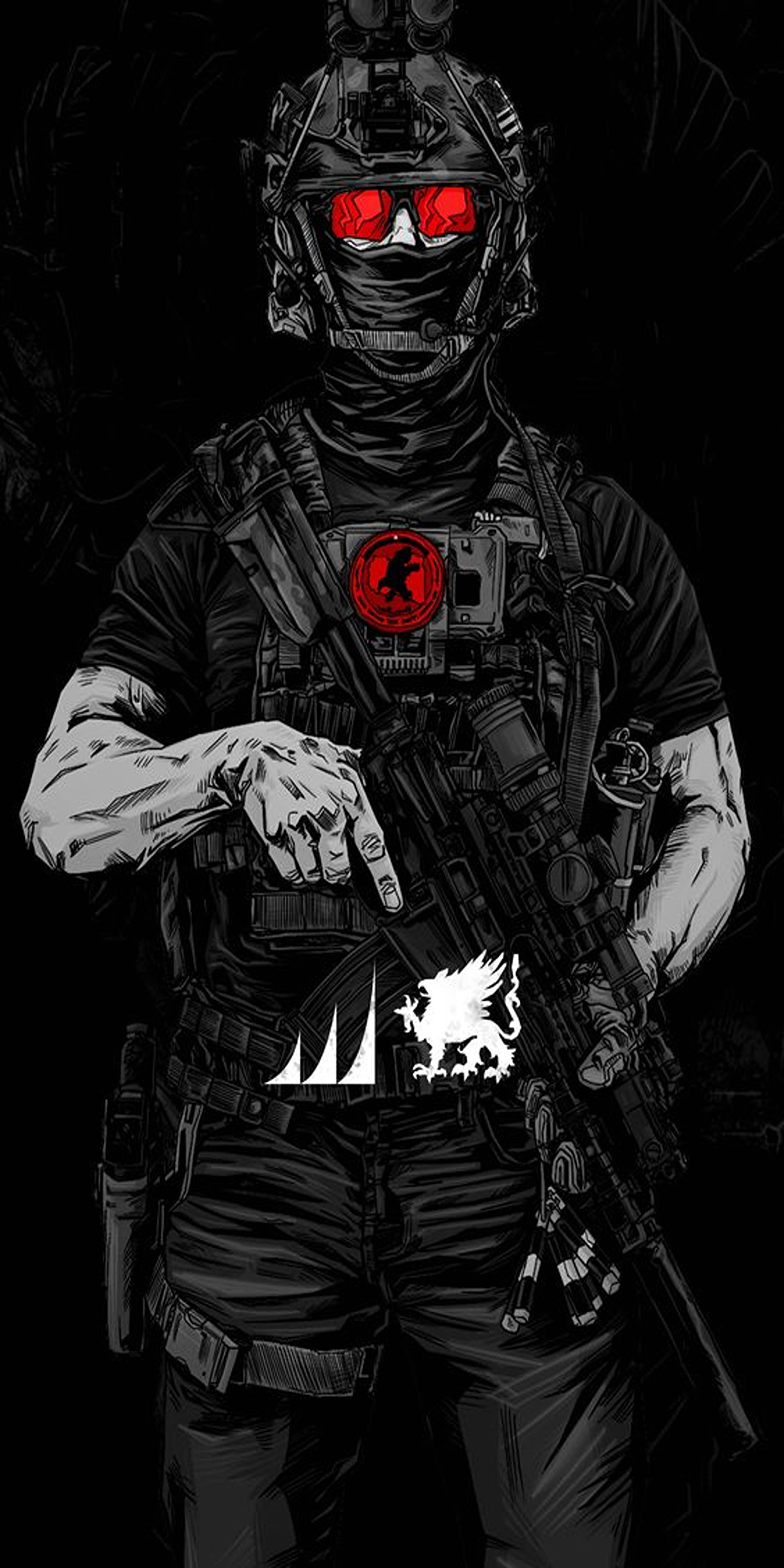 Kırmızı Gözler Call Of Duty Telefon Duvar Kağıdı
