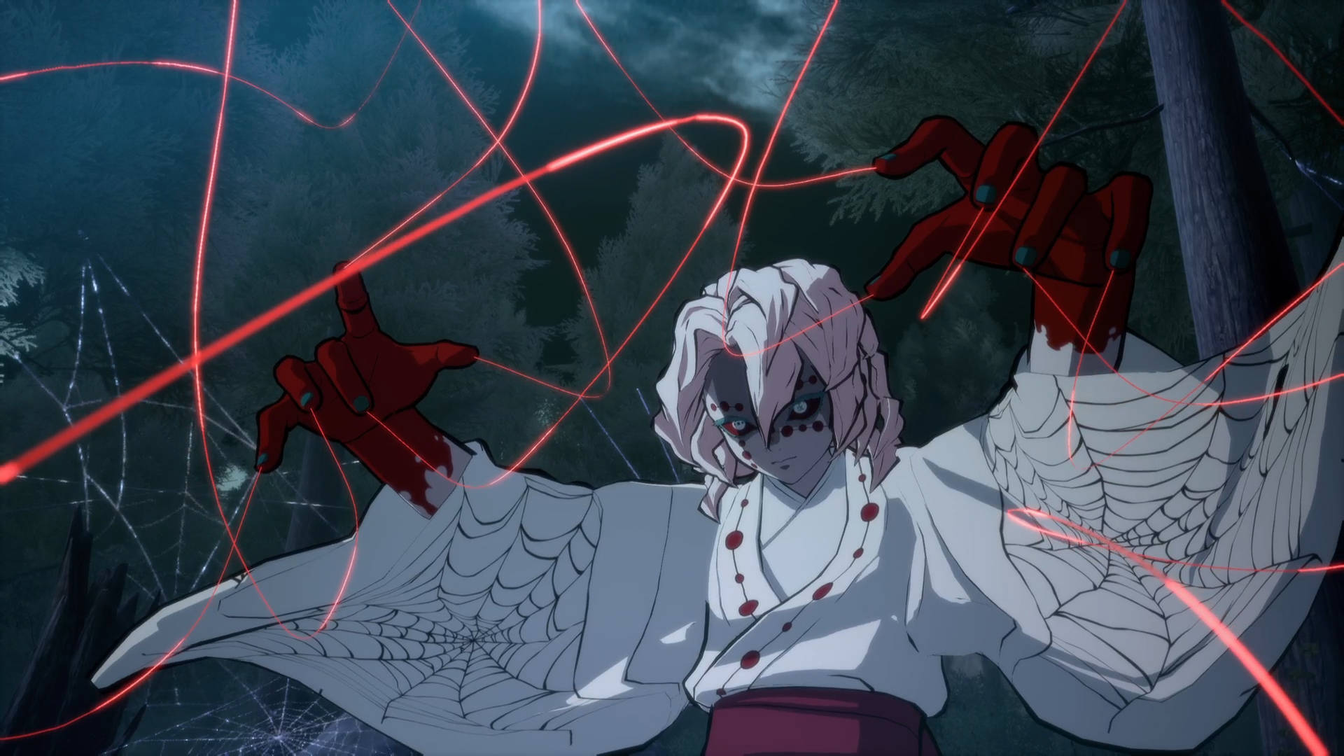 Kırmızı İpek Rui Demon Slayer Duvar Kağıdı
