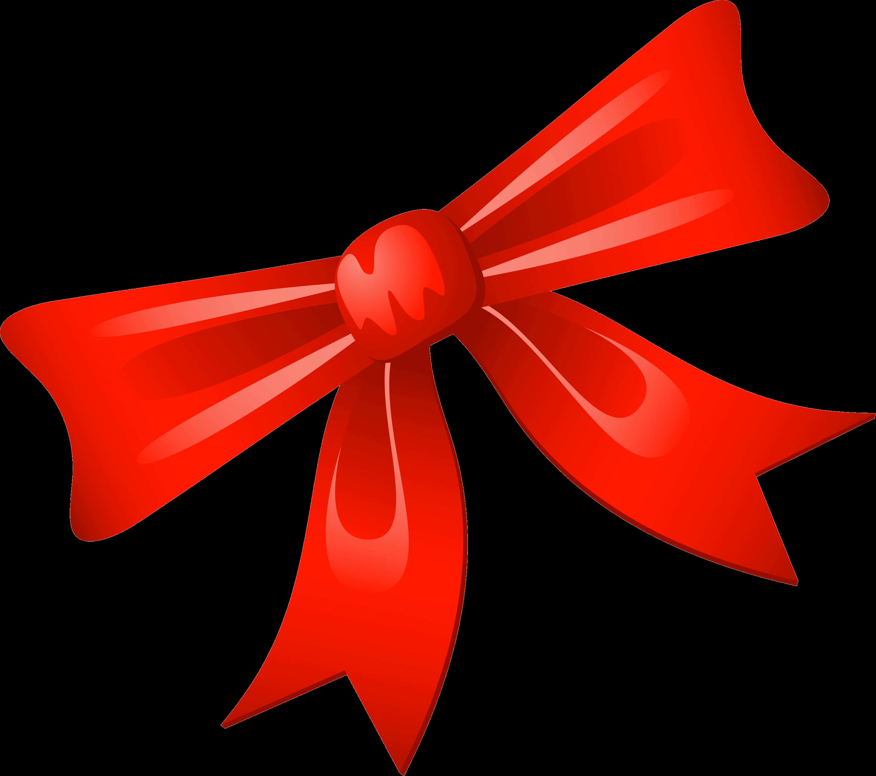 Kırmızı Noel Kurdele Grafiği Duvar Kağıdı