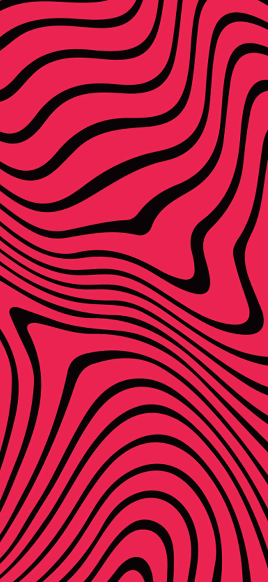 kırmızı ve siyah zebra deseni dalgalı çizgilerle Duvar Kağıdı