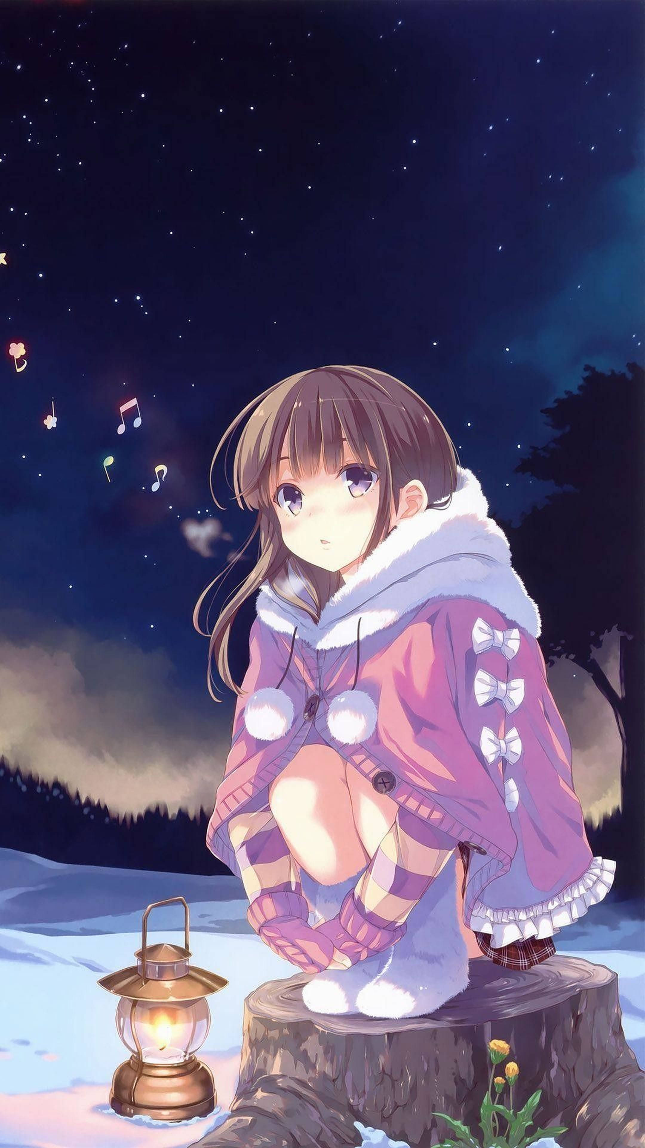 Kış Anime iPhone Duvar Kağıdı