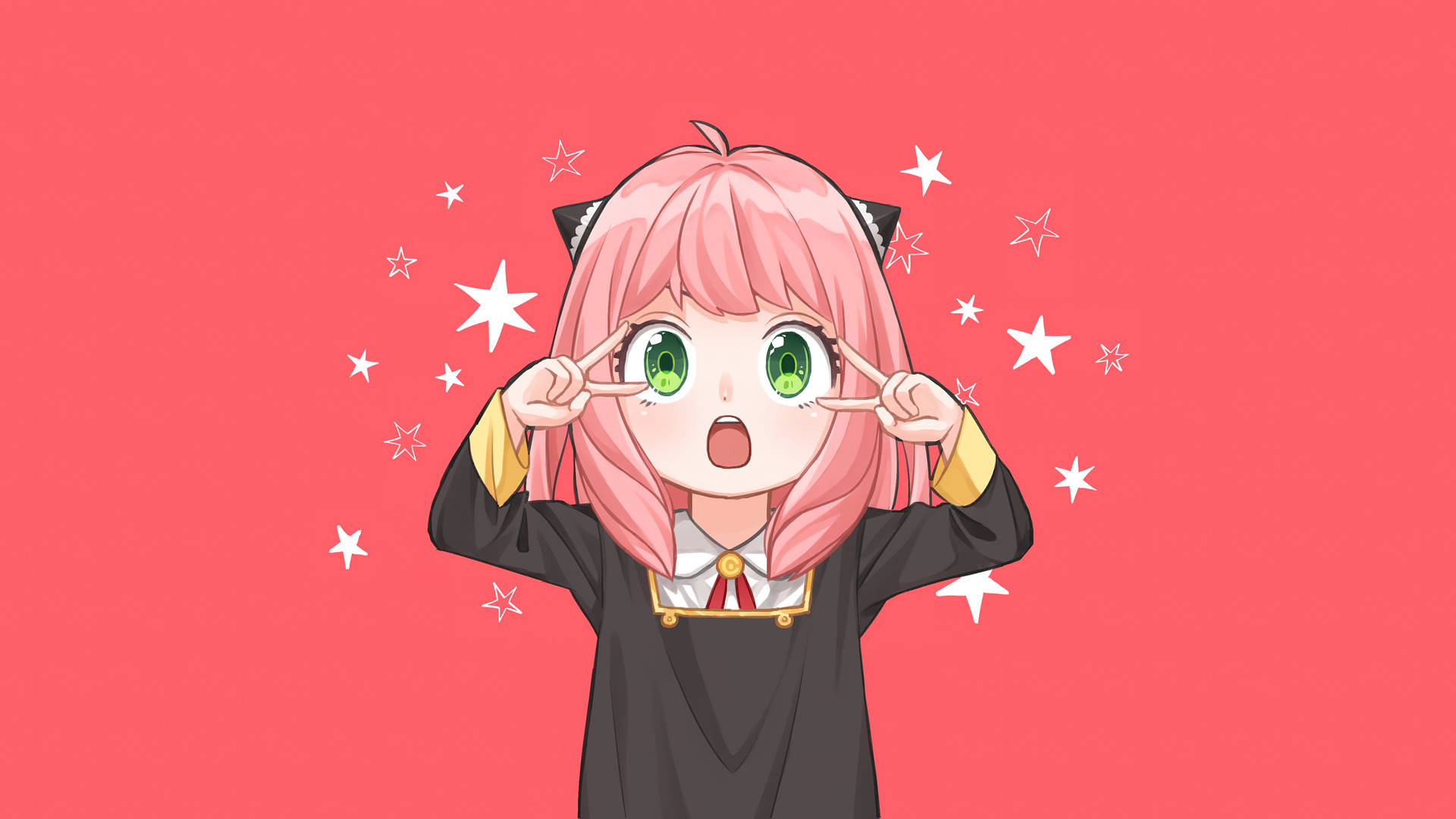 Spy X Family'den Anya Forger — Havalı anime GIF Duvar Kağıdı
