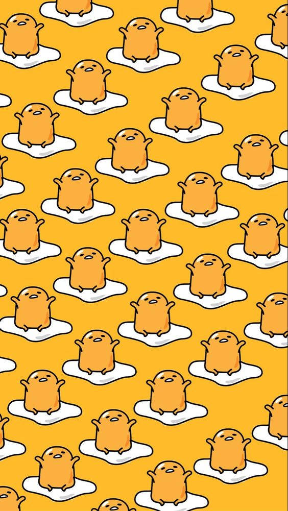 Küçük Gudetama Estetik Deseni Duvar Kağıdı