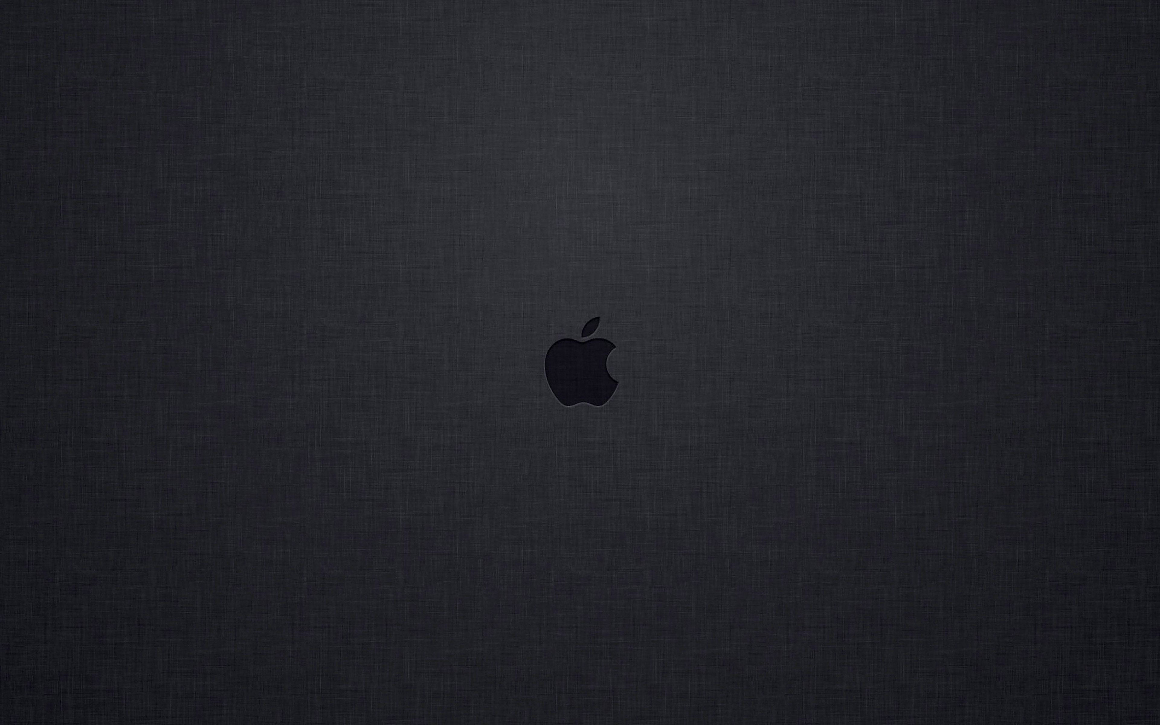 Küçük Siyah Apple Logolu Mac Duvar Kağıdı