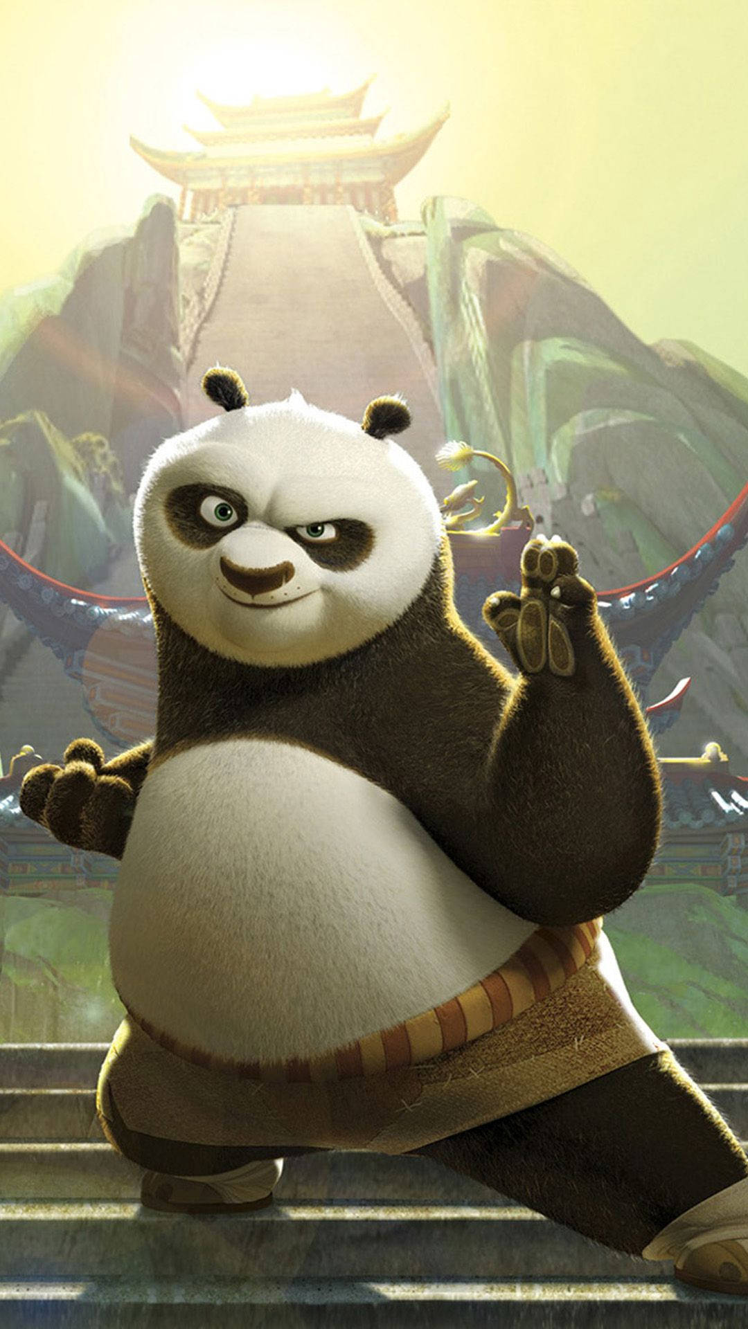 Kung Fu Panda Çizgi Film Telefon Duvar Kağıdı