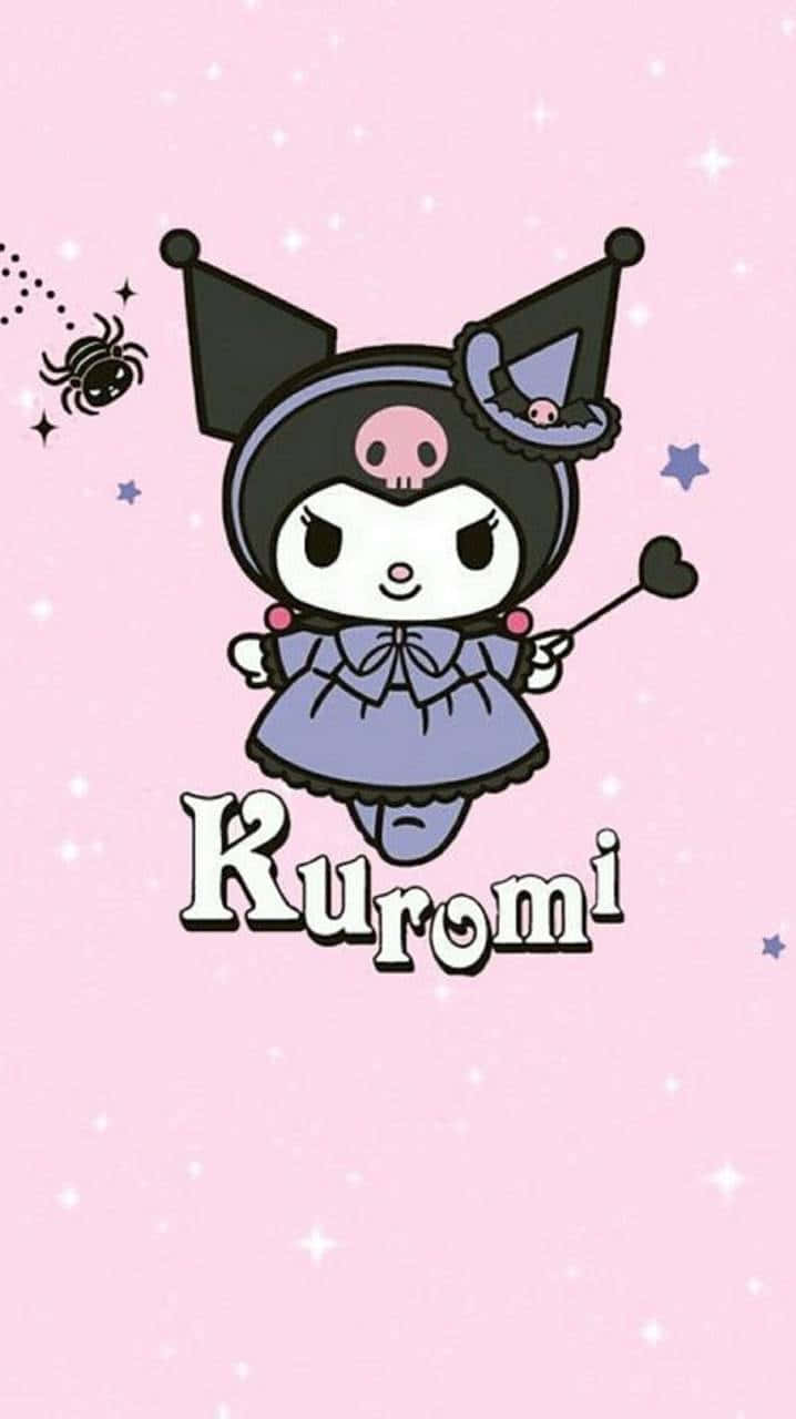 Kuromi iPhone Cadı Mor Duvar Kağıdı