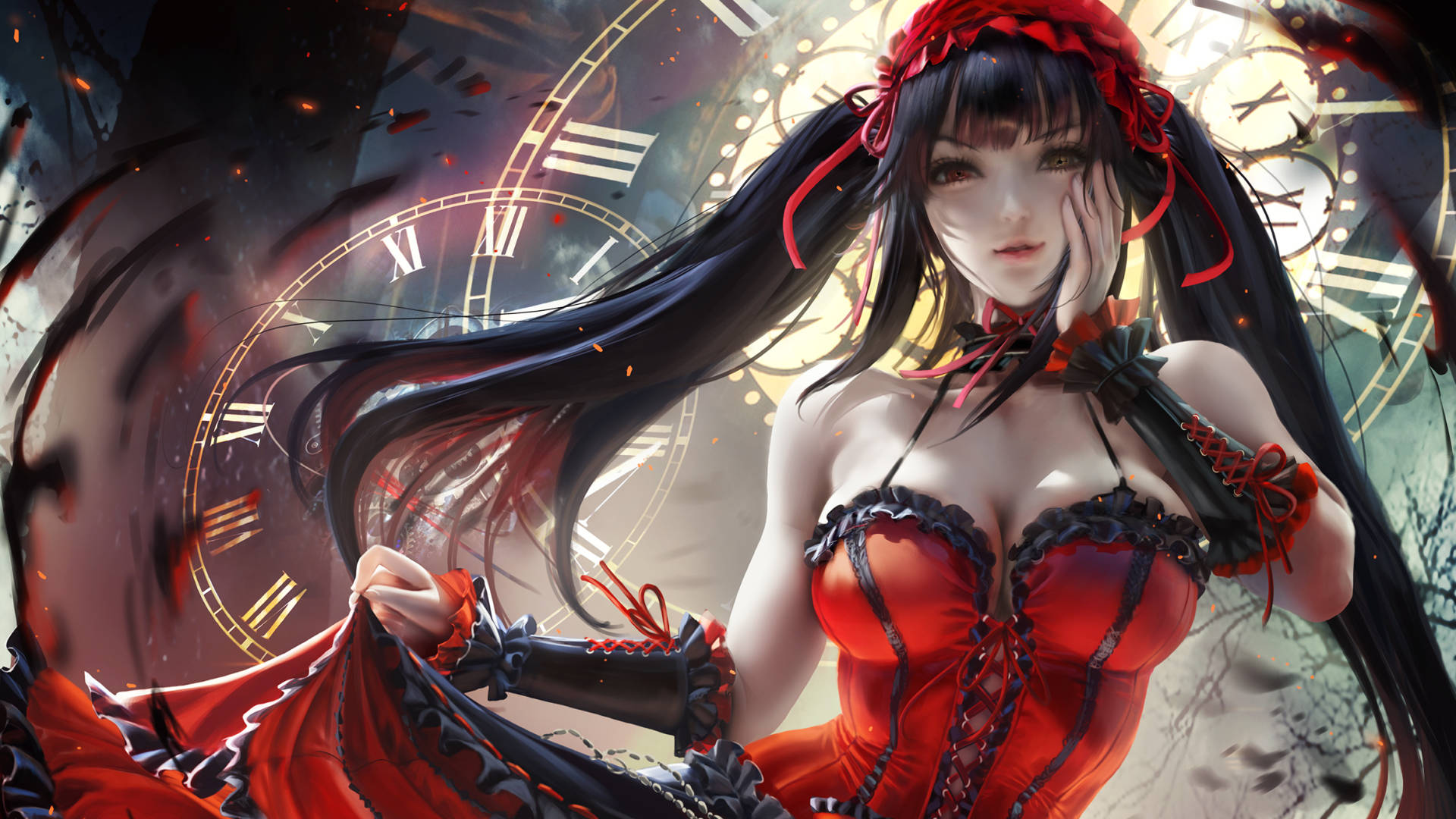 Kurumi Tokisaki Sert Anime Profil Fotoğrafı Duvar Kağıdı
