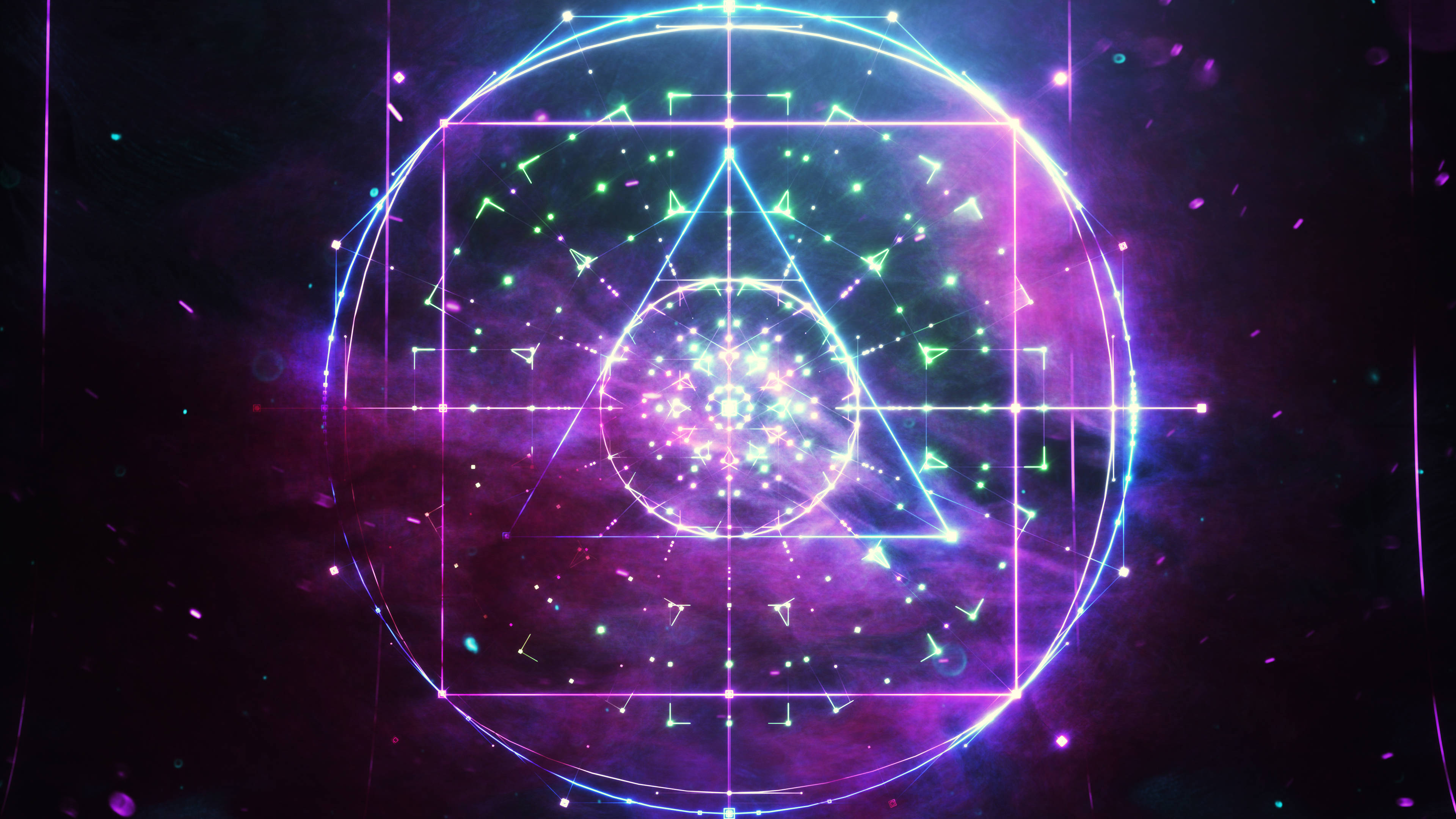 Kutsal Geometri Ruhani Estetiği Duvar Kağıdı