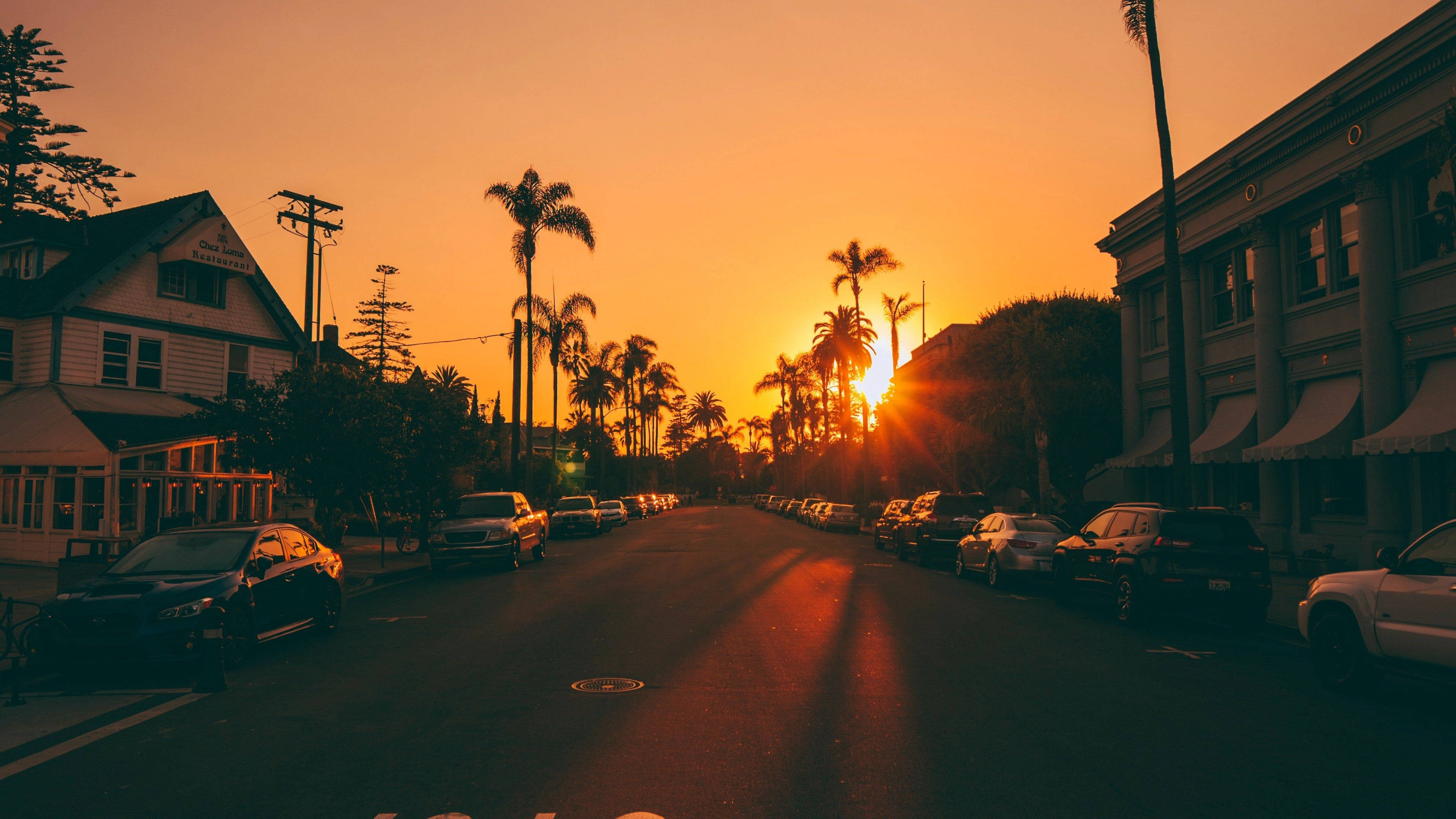 Kuzey Los Angeles Gün Batımı Duvar Kağıdı