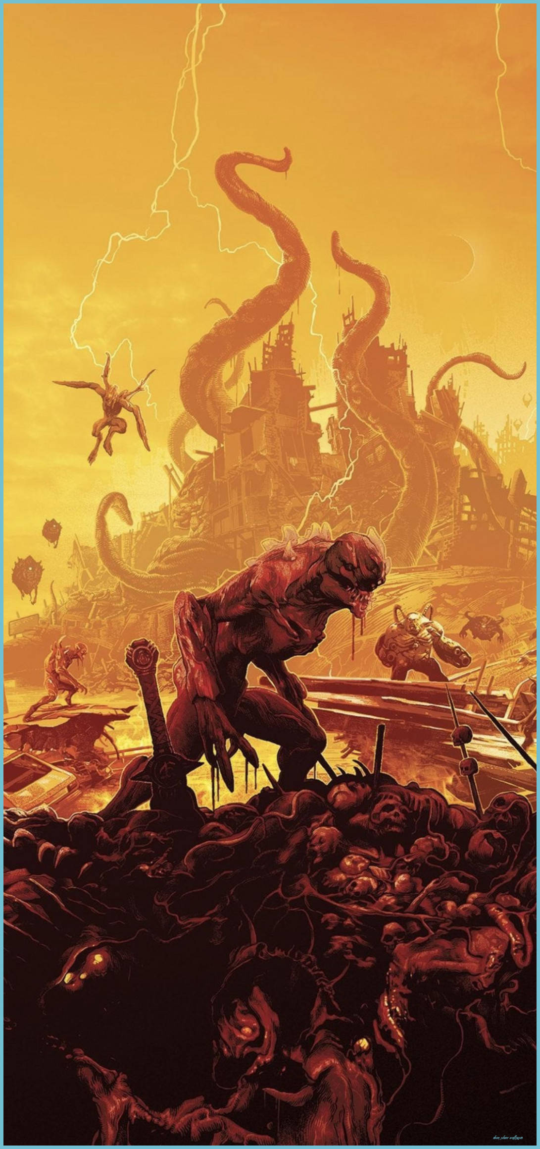 'Kıyamet' filmi için bir poster Duvar Kağıdı