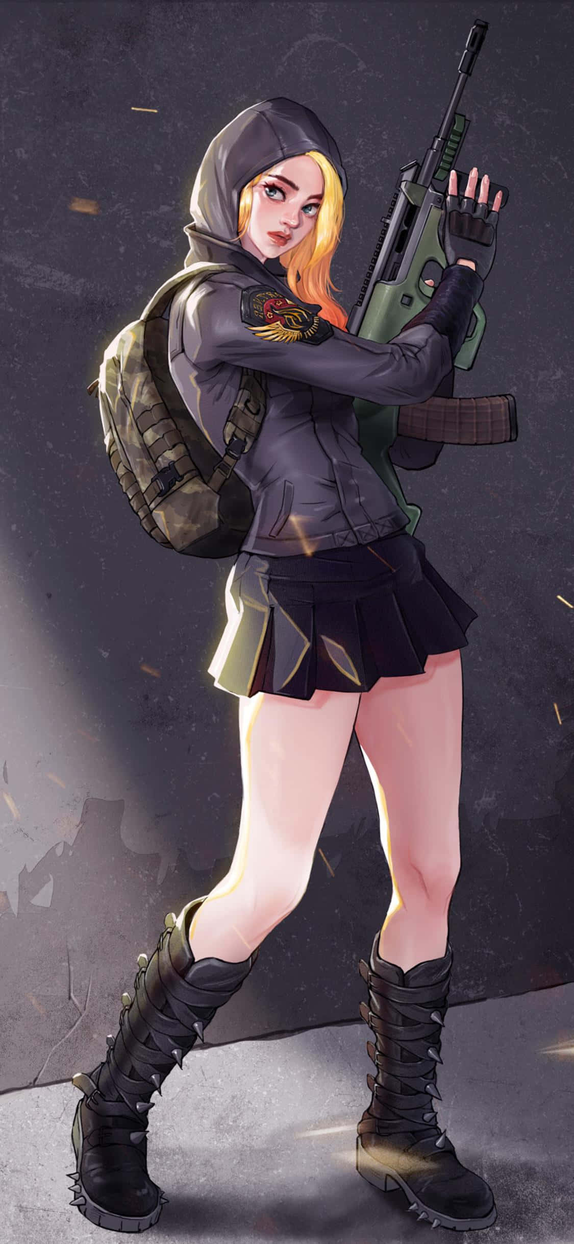 Kız Fanart PUBG iPhone Duvar Kağıdı