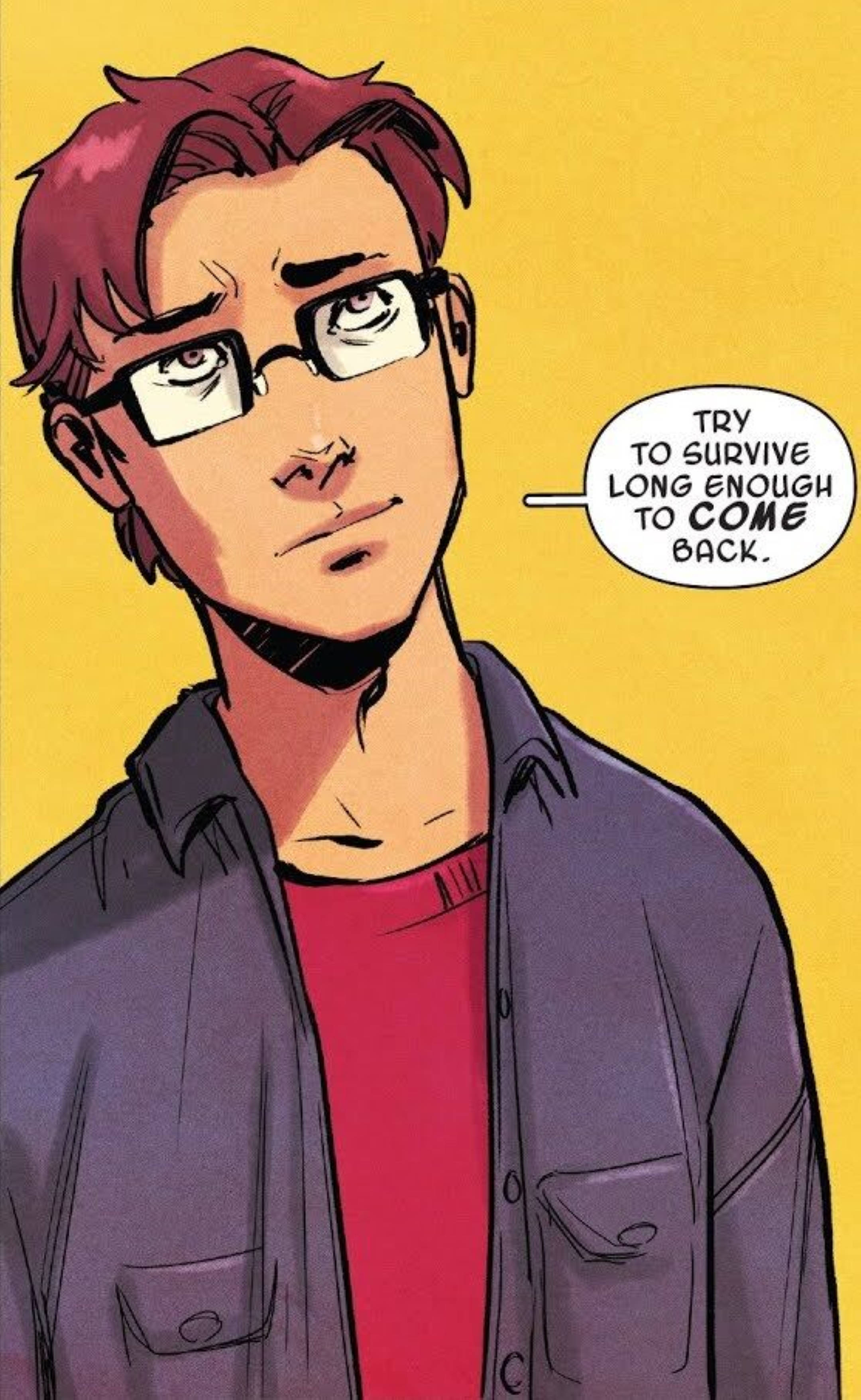 Kızıl Saçlı Peter Parker Çizgi Roman Sanatı Duvar Kağıdı