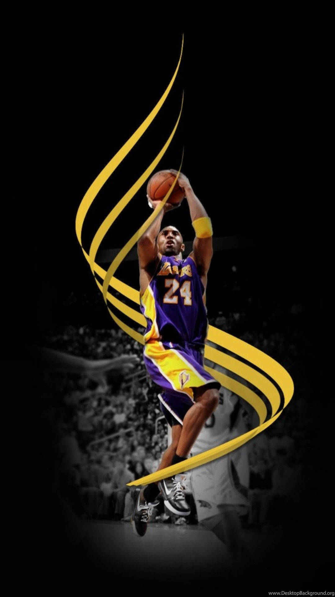 Lakers iPhone Kobe Şut Çekerken Duvar Kağıdı