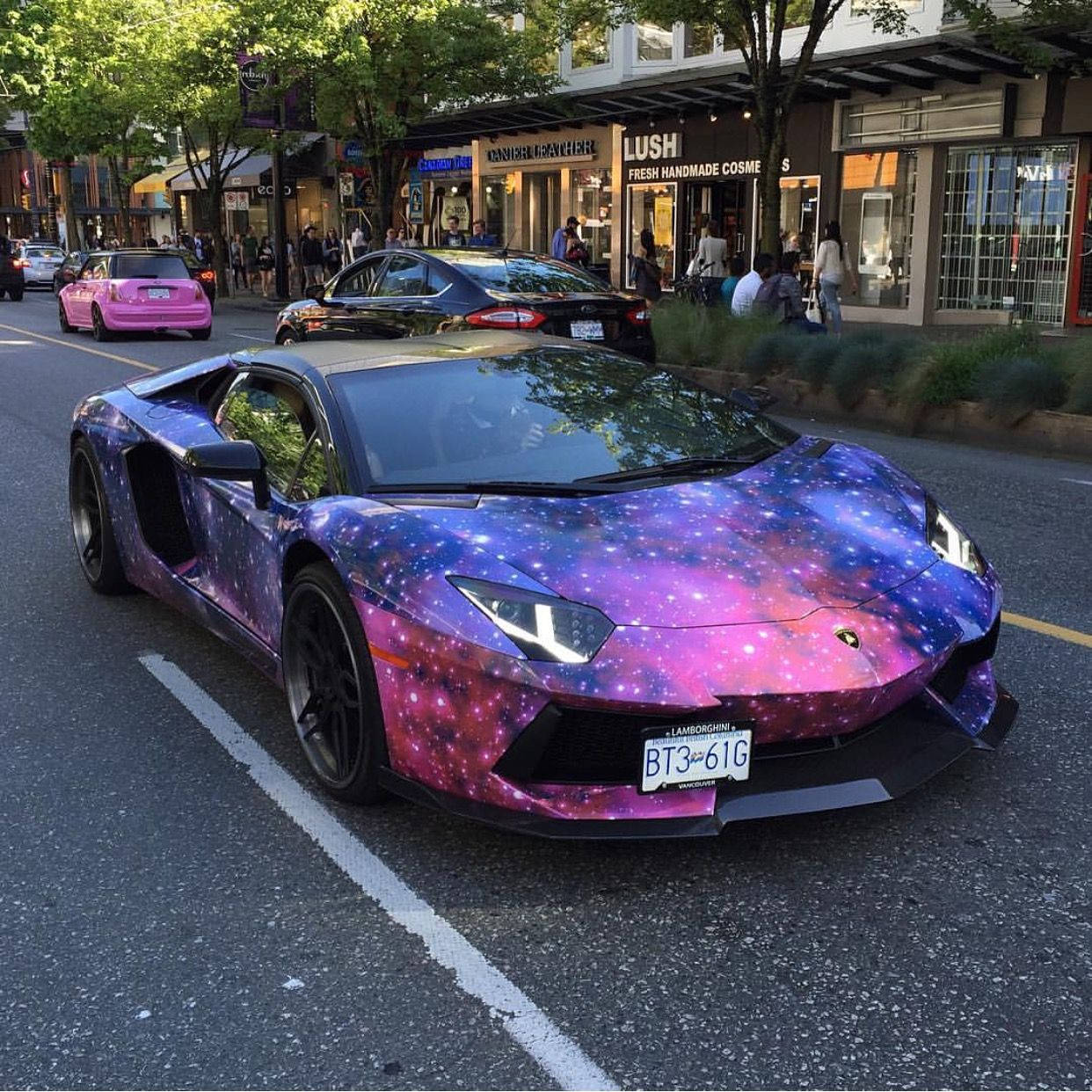 Lamborghini Galaksi Sokakta Duvar Kağıdı