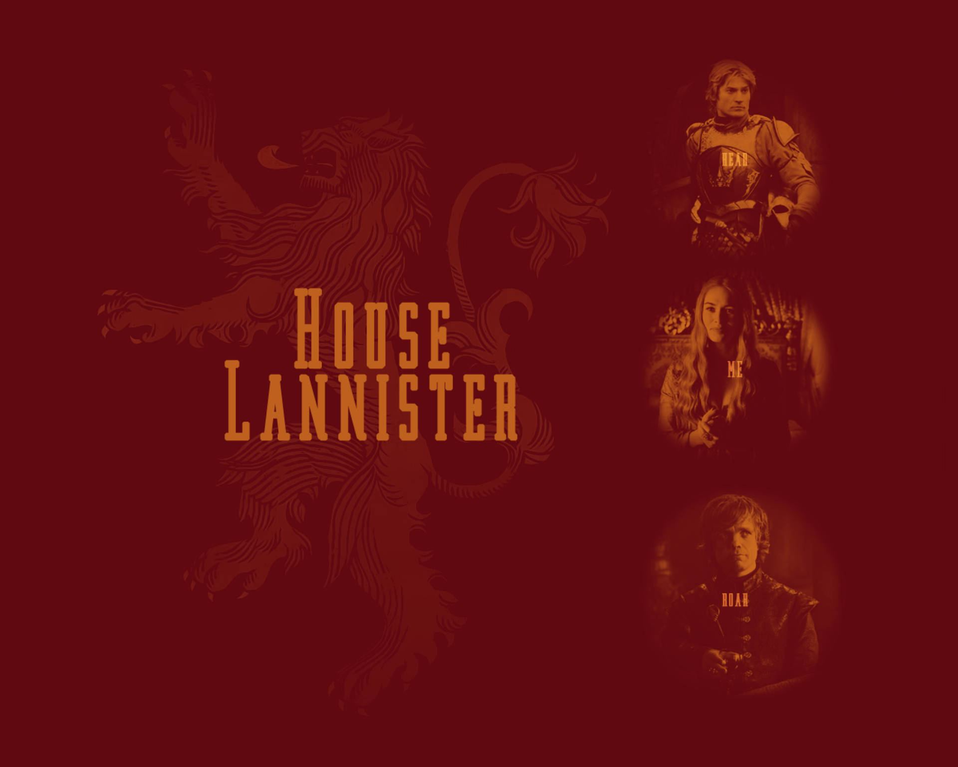 Lannister Hanesi Tyrion Cersei Jaime Duvar Kağıdı
