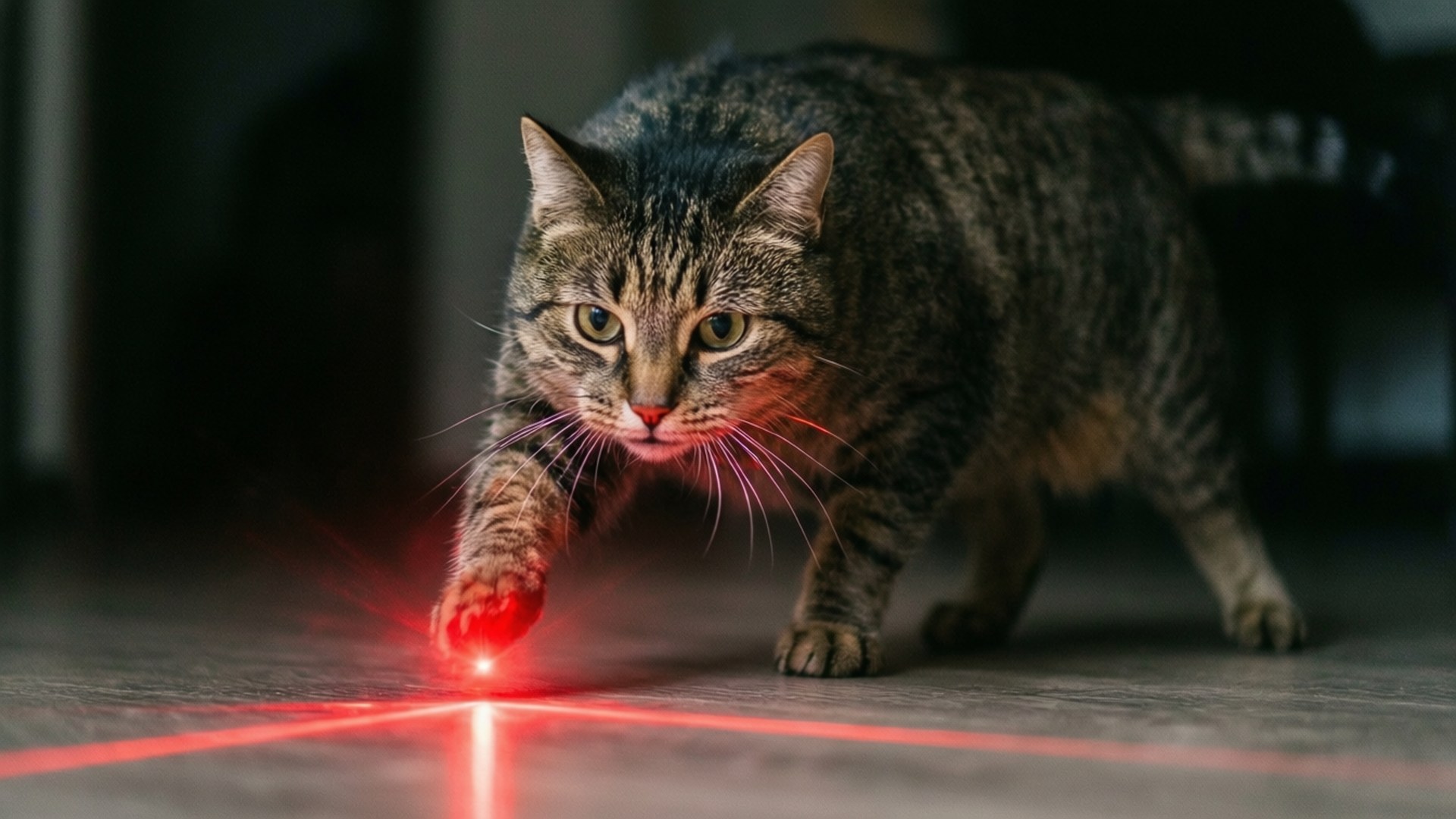 Lazer Noktası Kovalamacası Duvar Kağıdı