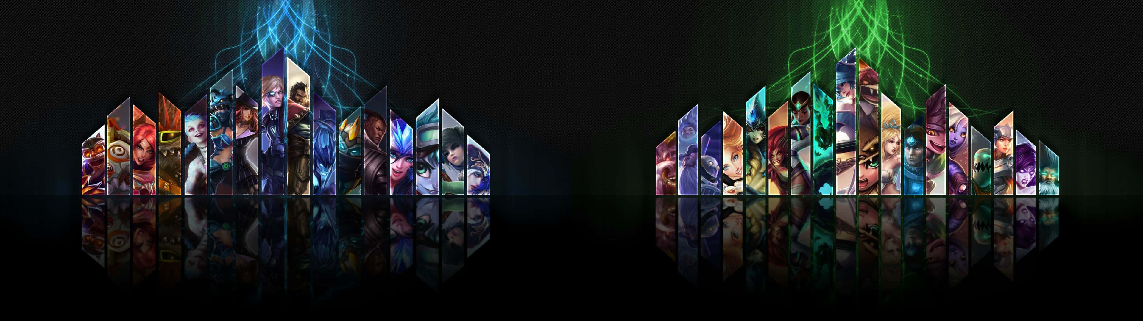 League Of Legends: Dual Screen ile Destansı Maceraların Kilidini Açın Duvar Kağıdı