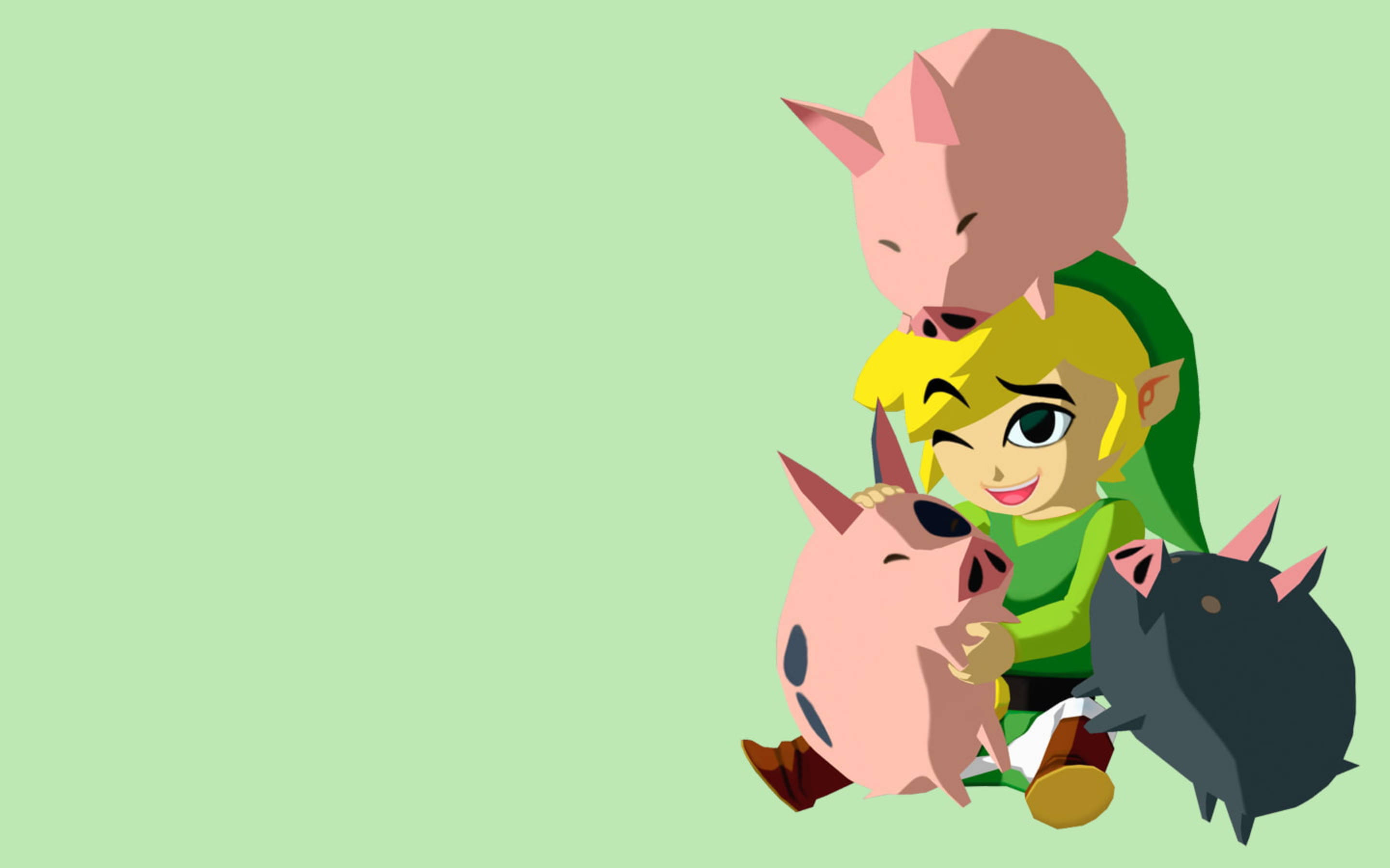 Legend Of Zelda Domuz Saldırısı Sanatı — Zelda efsanesi GIF Duvar Kağıdı