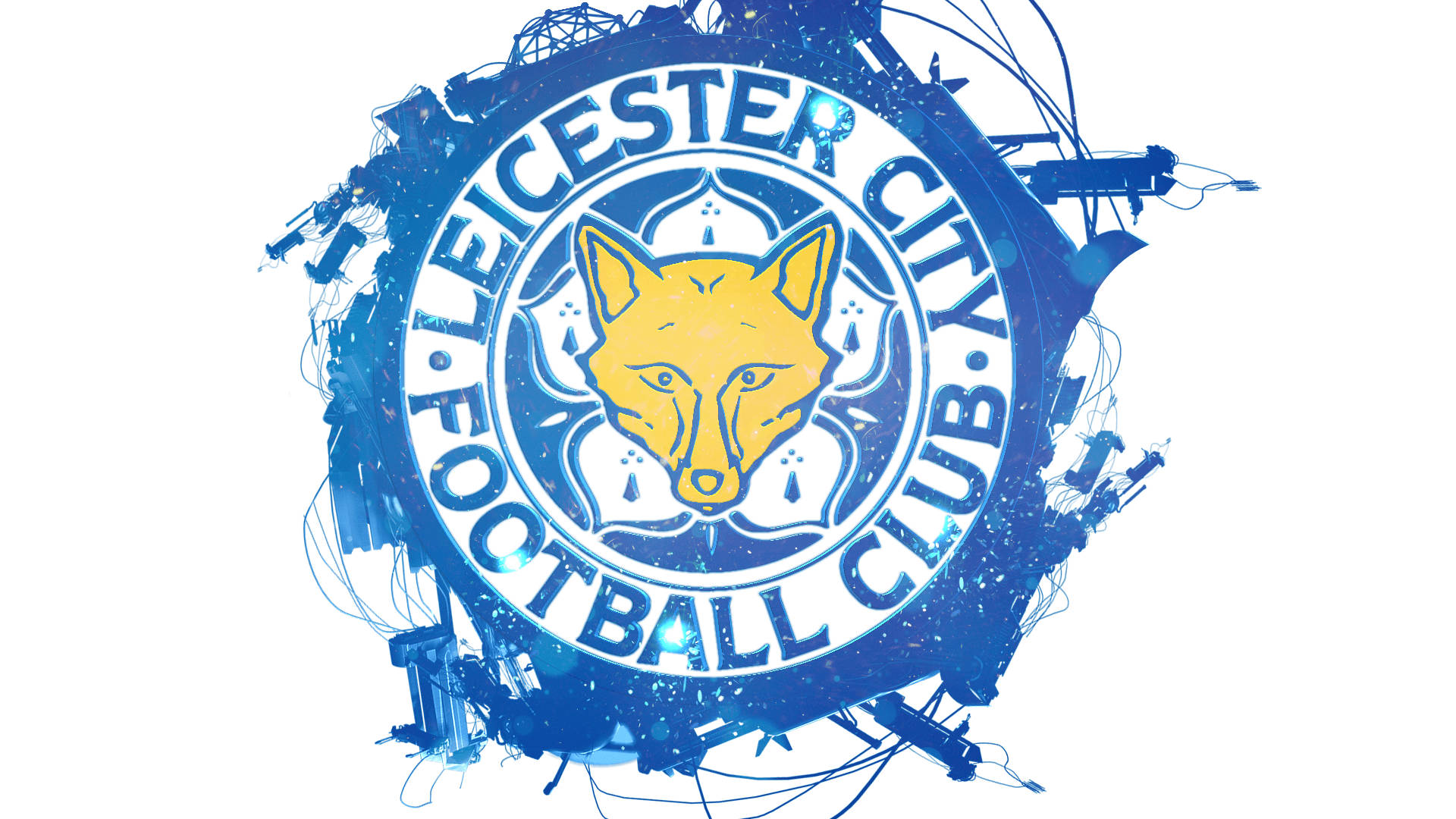 Leicester Şehir Manzaralı Logo Duvar Kağıdı