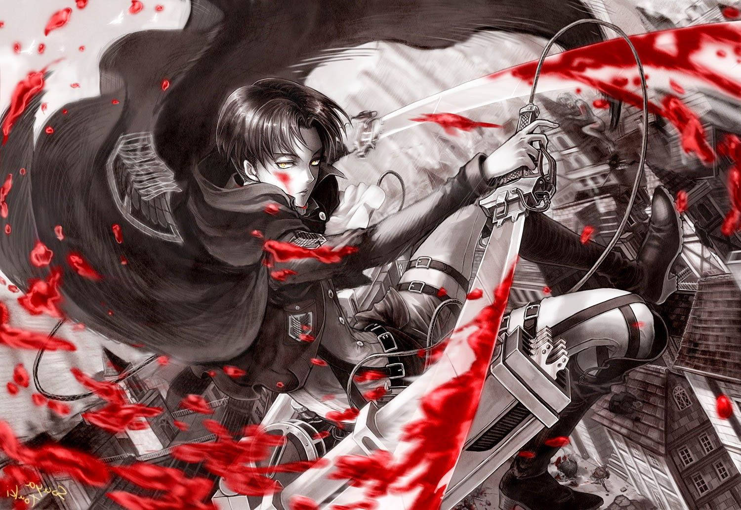 Levi Ackerman: Titanların Belası Duvar Kağıdı