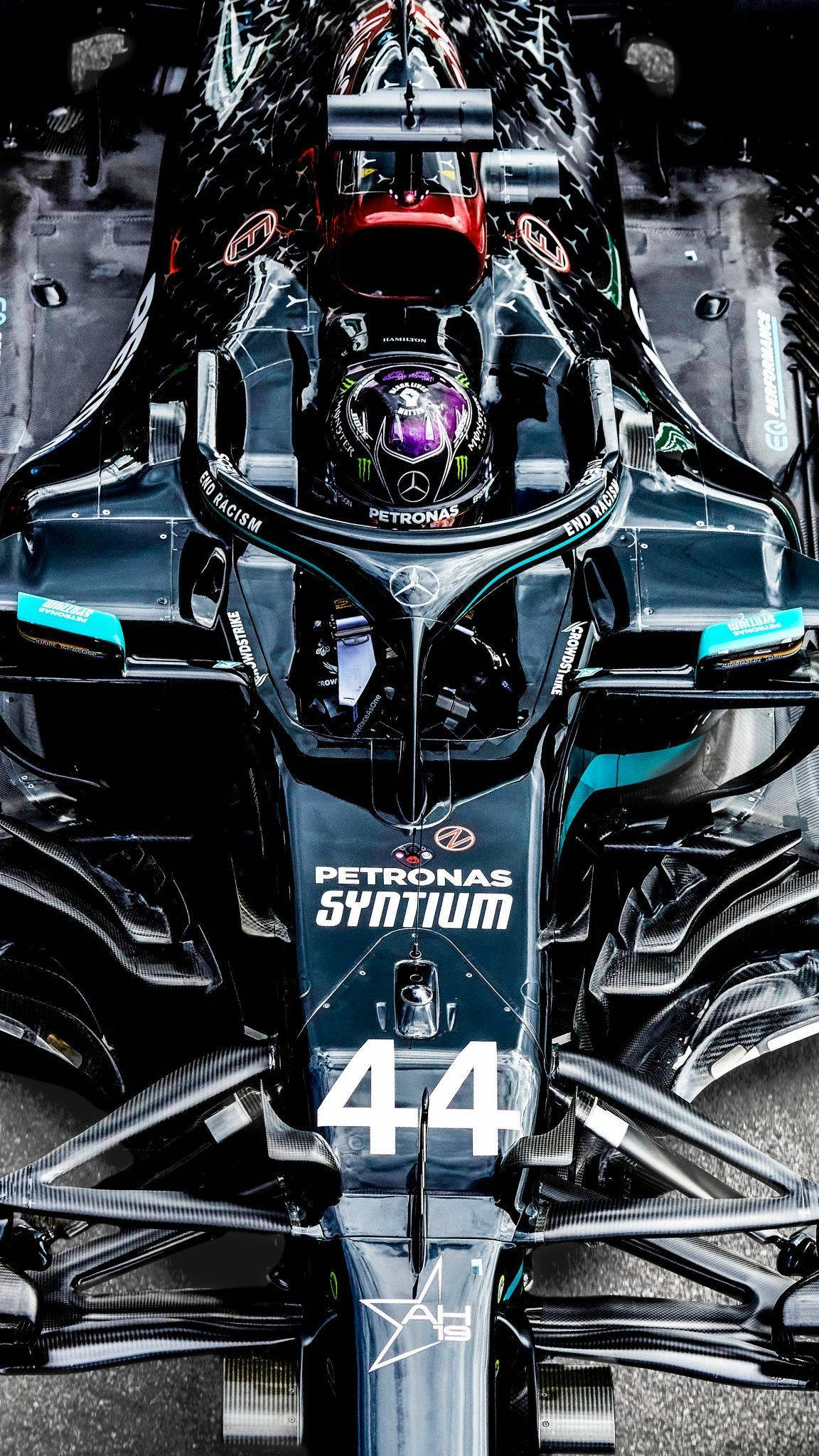 Lewis Hamilton Üstten Görünüm Duvar Kağıdı
