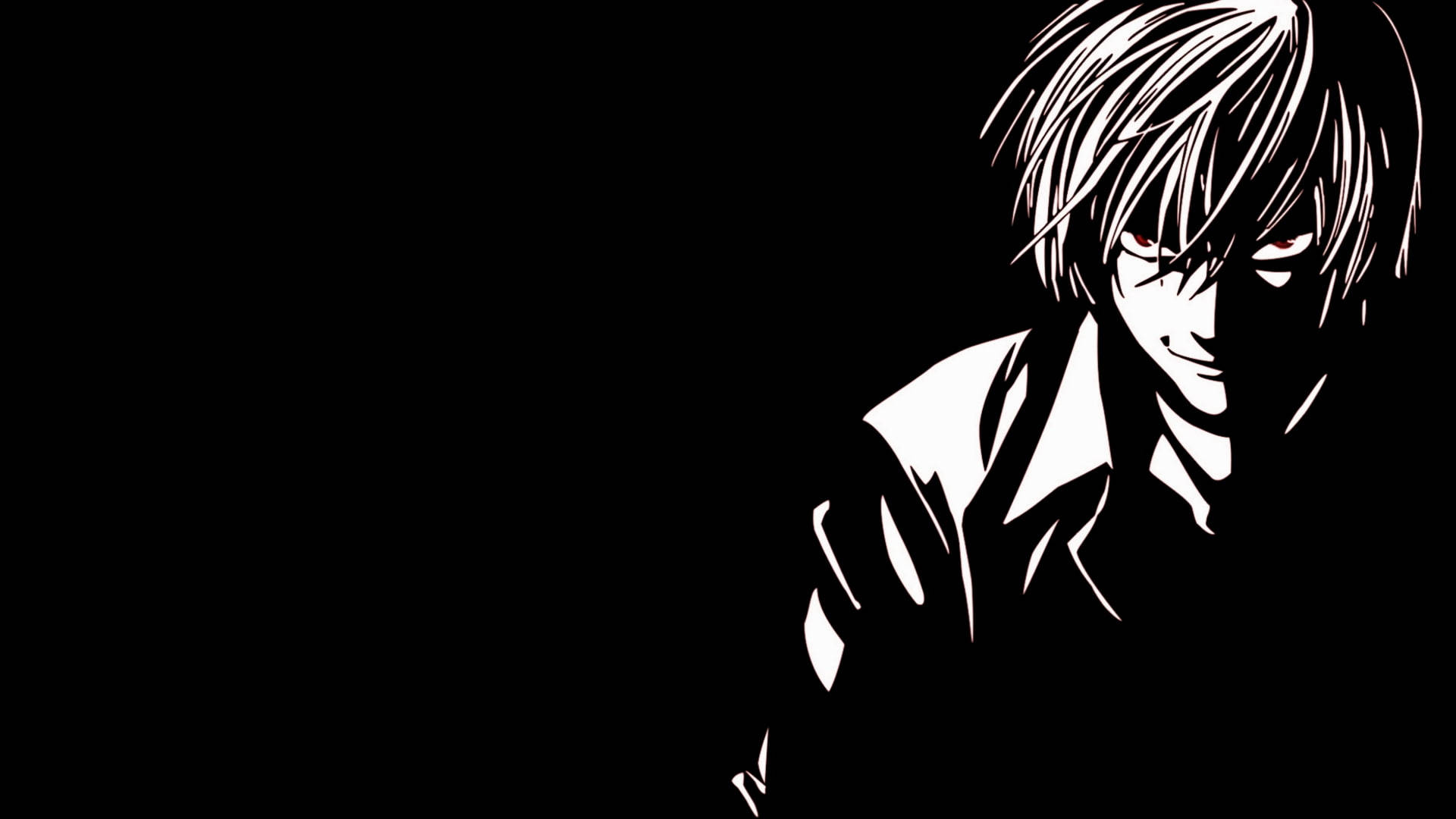 Light Yagami Karanlık Anime Estetiği Masaüstü Duvar Kağıdı