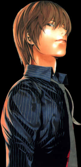 Light Yagami Profil İllüstrasyonu Duvar Kağıdı
