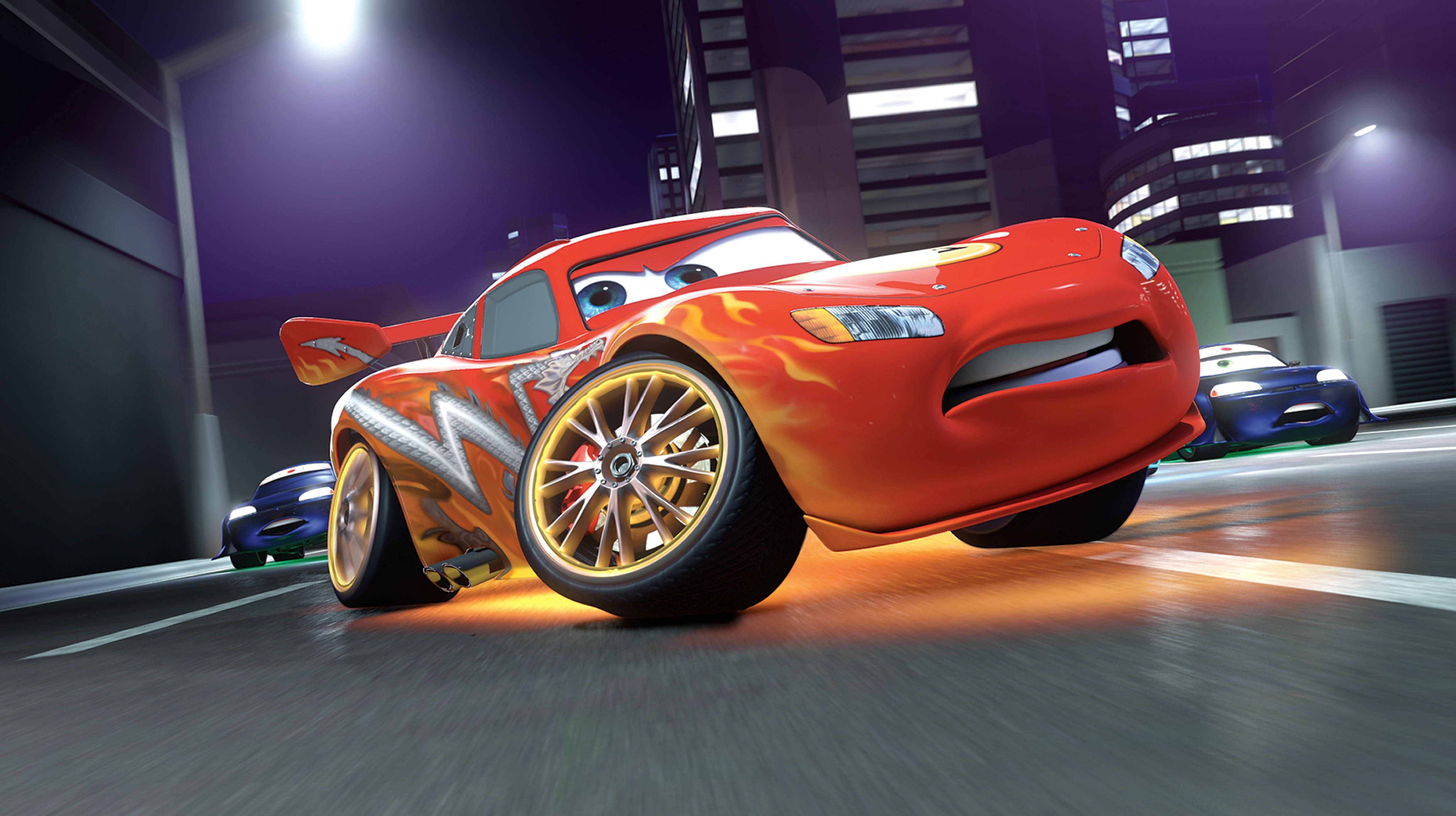 Lightning McQueen Disney 4K Ultra Geniş Yarış Duvar Kağıdı
