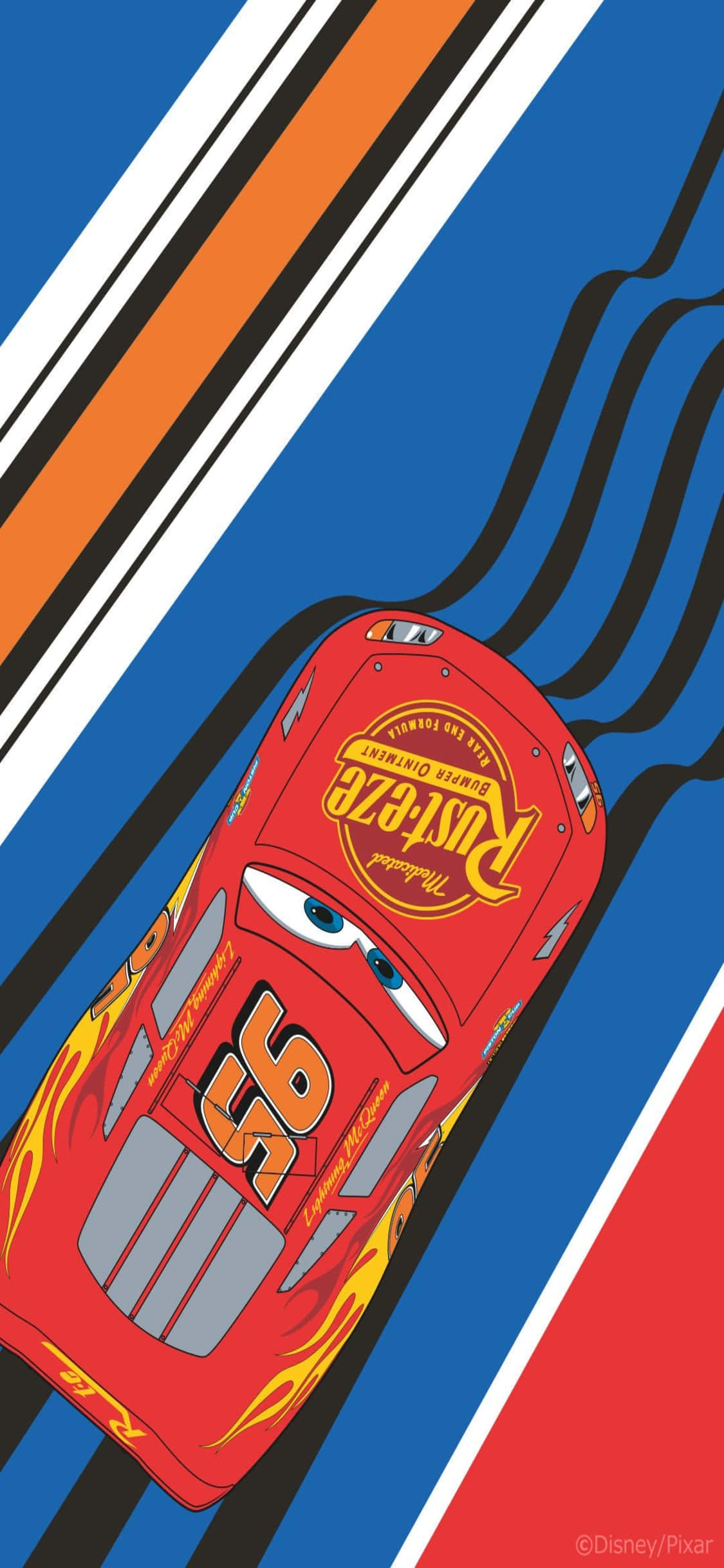 Lightning McQueen Dijital Sanat Eseri iPhone X Cars Arka Planı Duvar Kağıdı