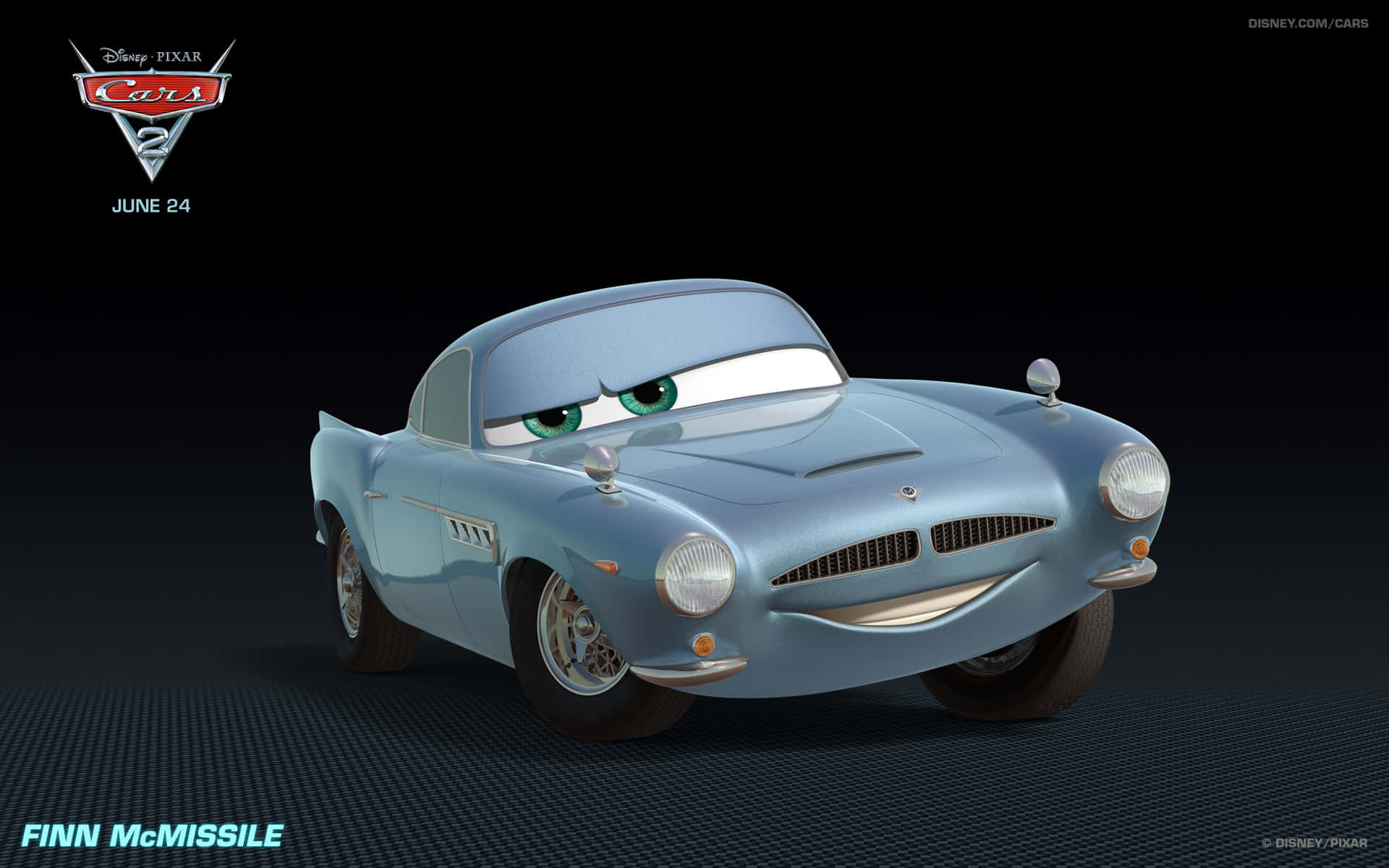 Lightning McQueen, Francesco Bernoulli ile Cars 2'de yarışıyor Duvar Kağıdı