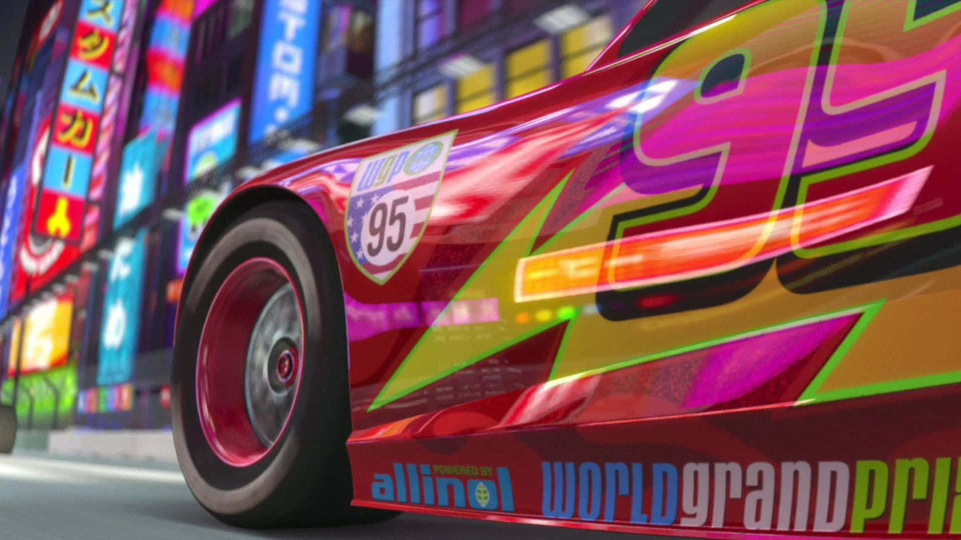 Lightning McQueen Heyecan Dolu Bir Yarışa Hazırlanıyor Duvar Kağıdı