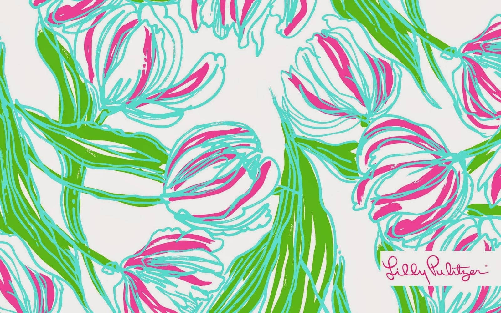 Lilly Pulitzer Lale Masaüstü Duvar Kağıdı