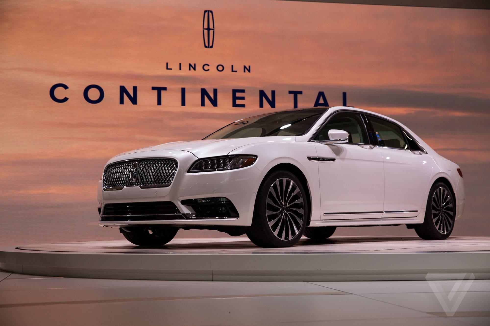 Lincoln Araba Detroit Otomobil Fuarında Duvar Kağıdı