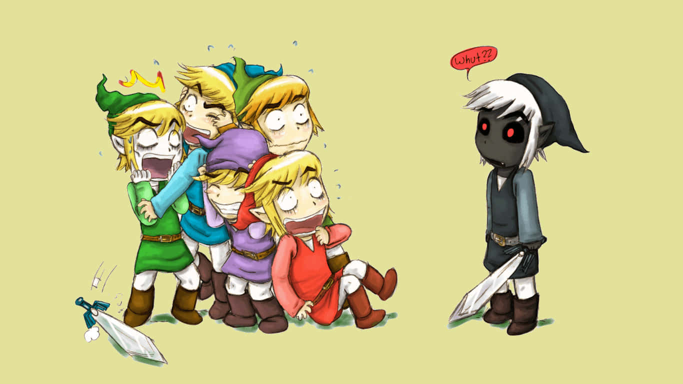 Link, auranın içinde güçlü bir kılıçla – Master Sword Duvar Kağıdı