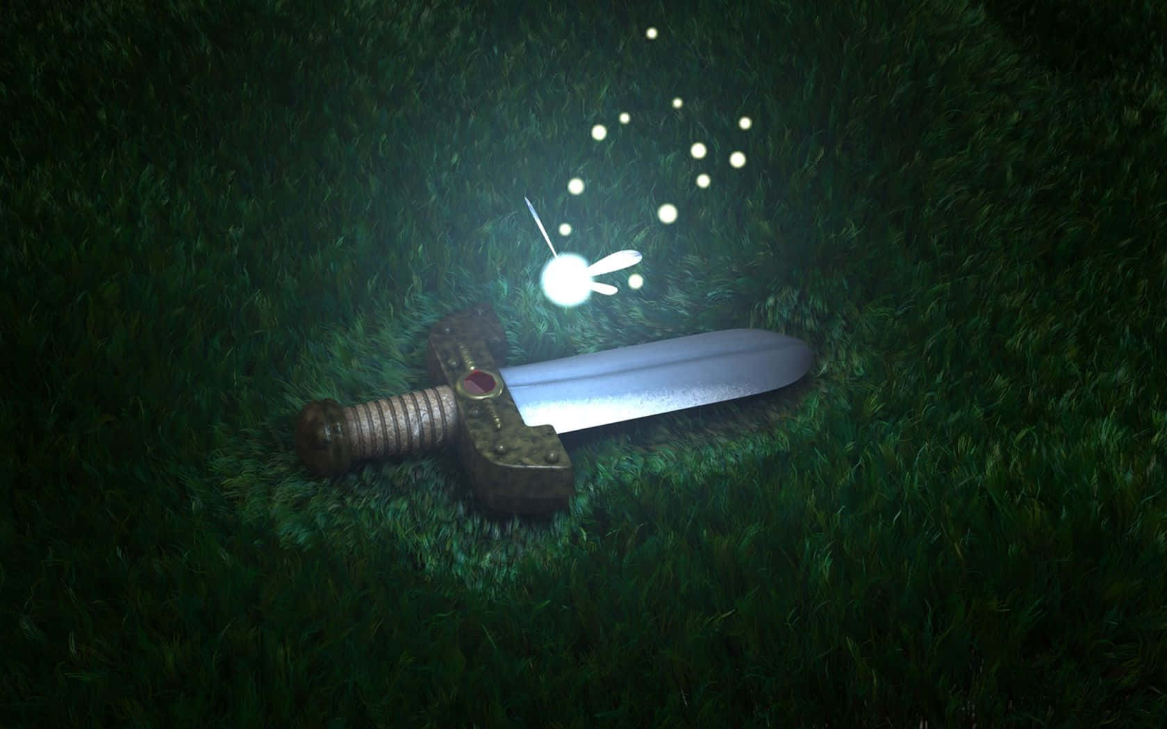 Link ve efsanevi Triforce, The Legend of Zelda'dan Duvar Kağıdı
