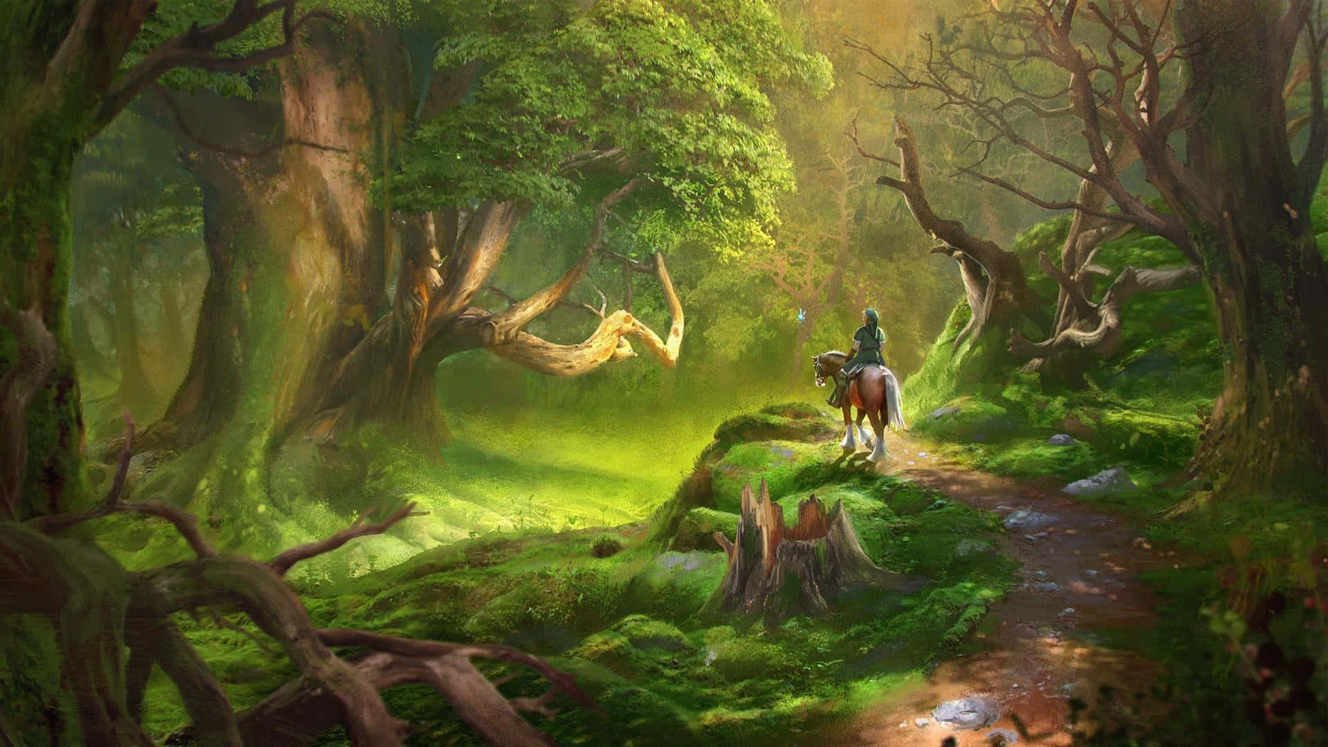 Link, Zamanın cesur kahramanı Legend of Zelda'da Duvar Kağıdı
