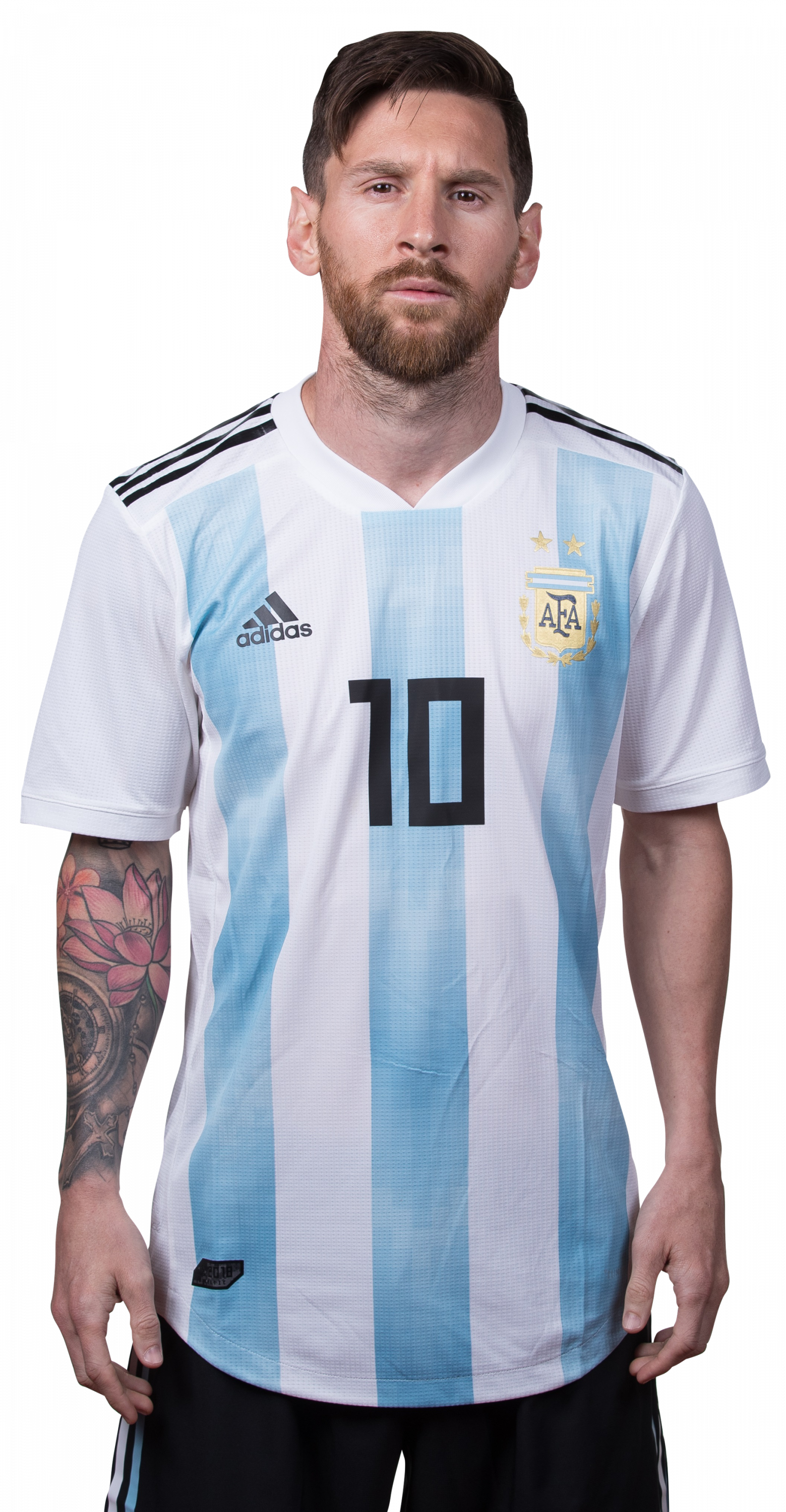 Lionel Messi Arjantin Forması Portresi Duvar Kağıdı