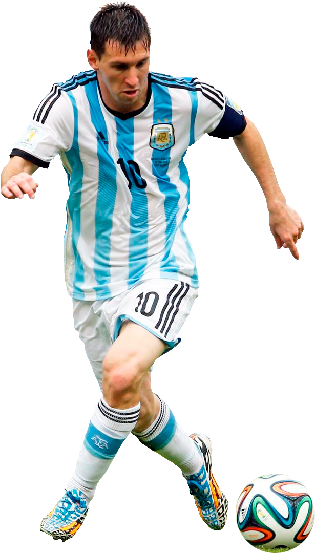 Lionel Messi Arjantin Top Sürüyor Duvar Kağıdı