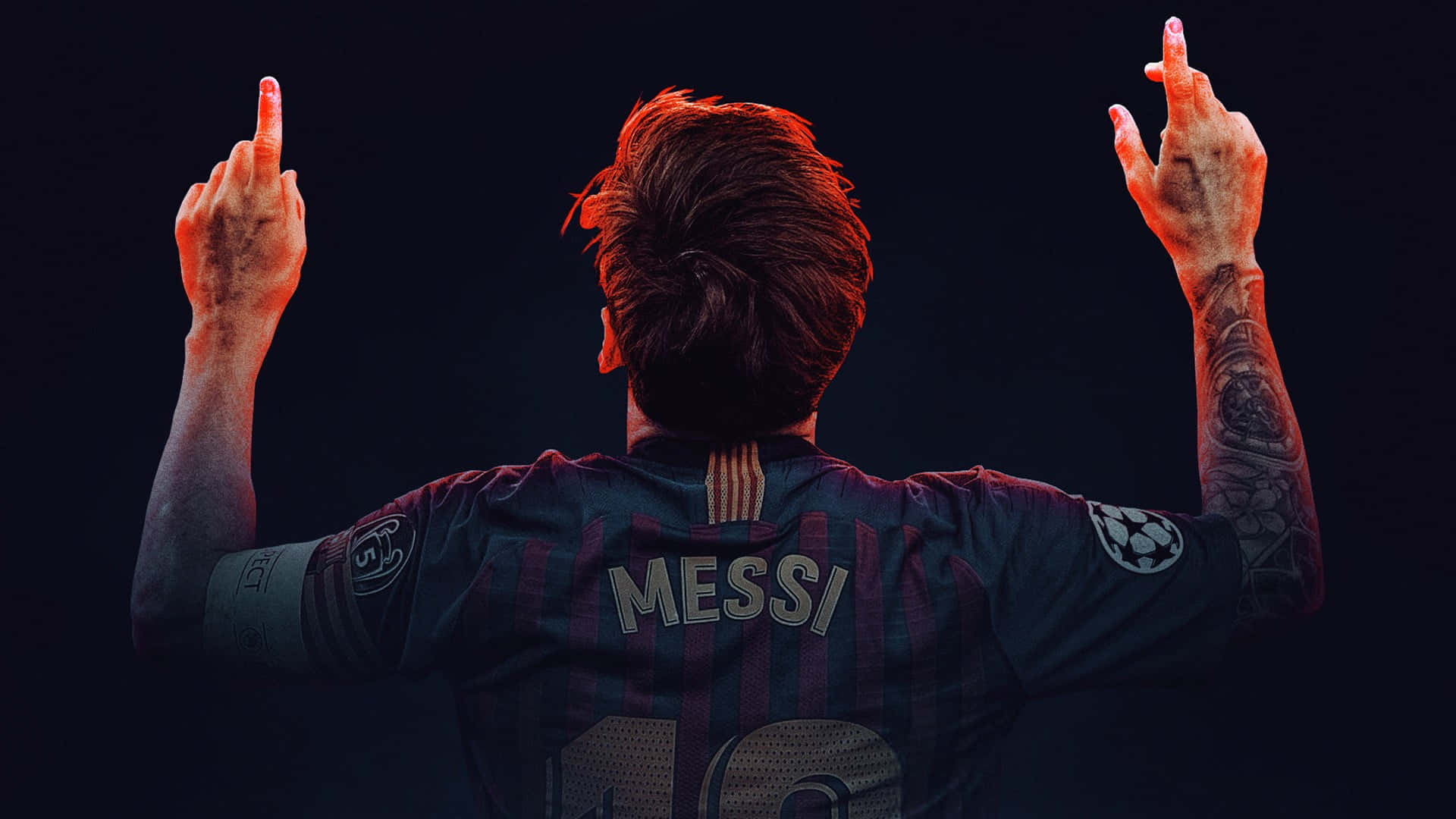 "Lionel Messi, rekorları tek bir vuruşla kırmaya devam ediyor." Duvar Kağıdı
