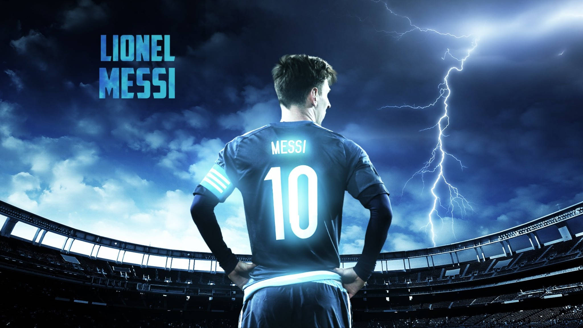 Lionel Messi, Stadyumu Aydınlatıyor Duvar Kağıdı