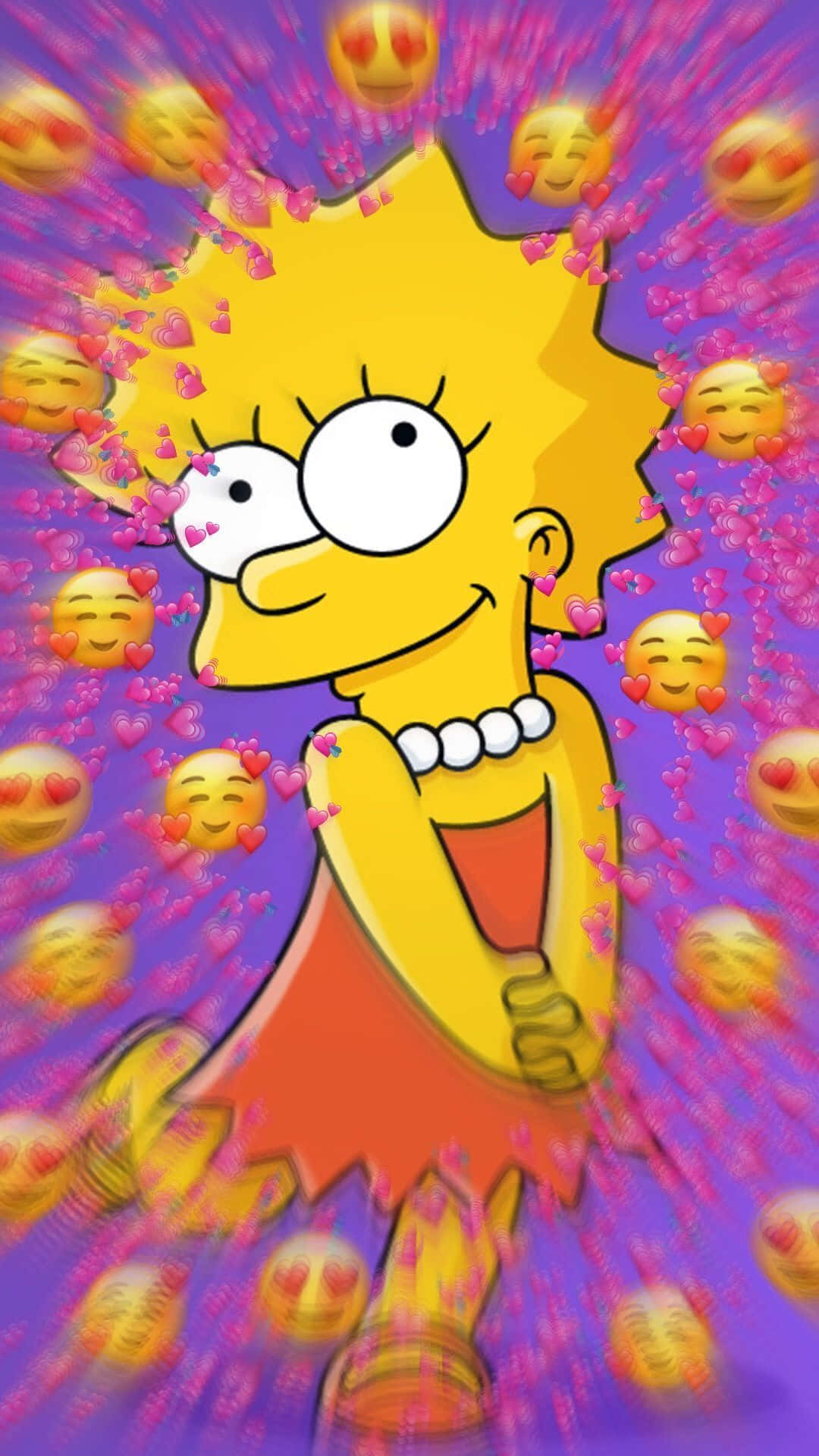 Lisa Simpson Aşık Estetik Mod Duvar Kağıdı